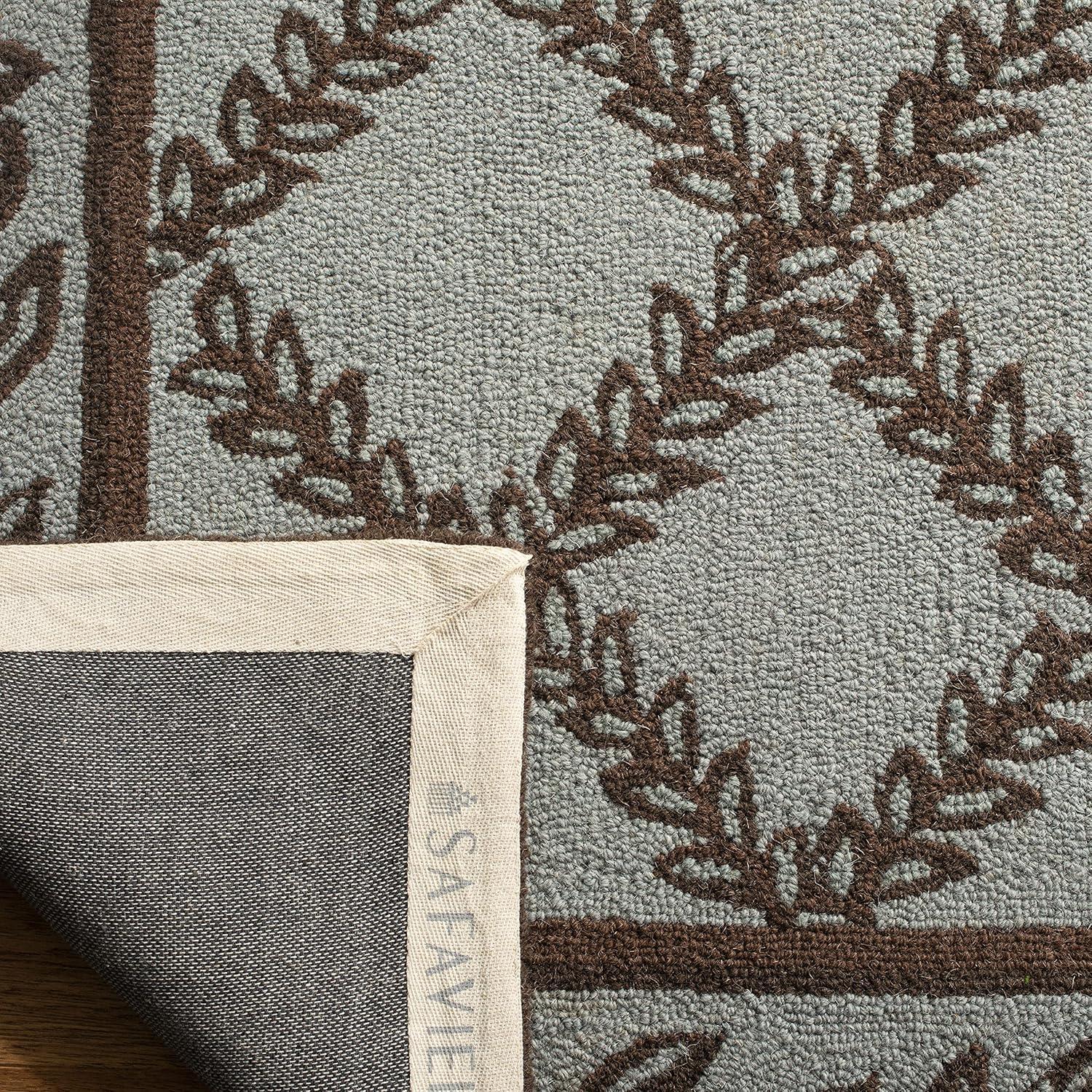 Chelsea HK230 Hand Hooked Accent Rug - Ivory/Light Blue - 1'8"x2'6" - Safavieh.