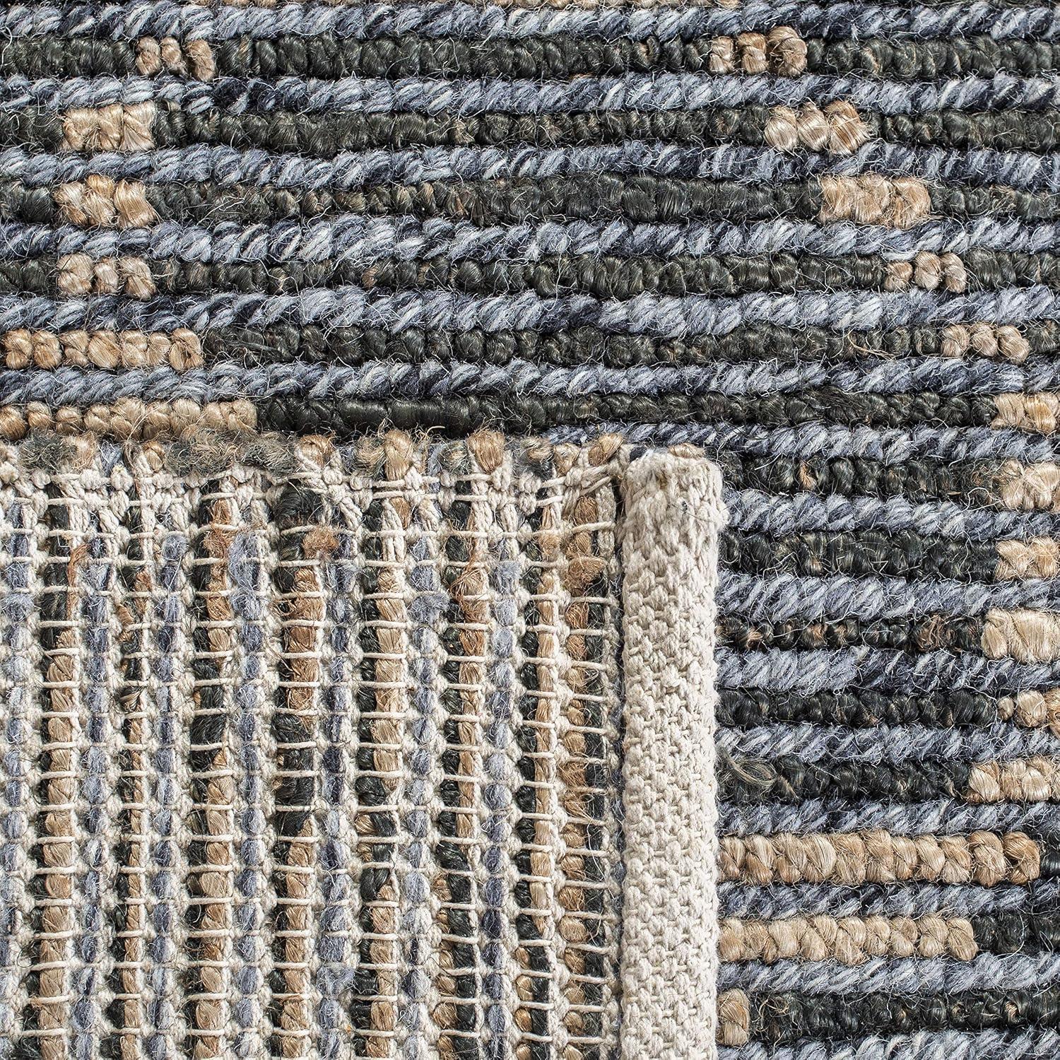 Natural Fiber NF218 Hand Woven Runner Rug - Beige/Charcoal - 2'3"x7' - Safavieh.