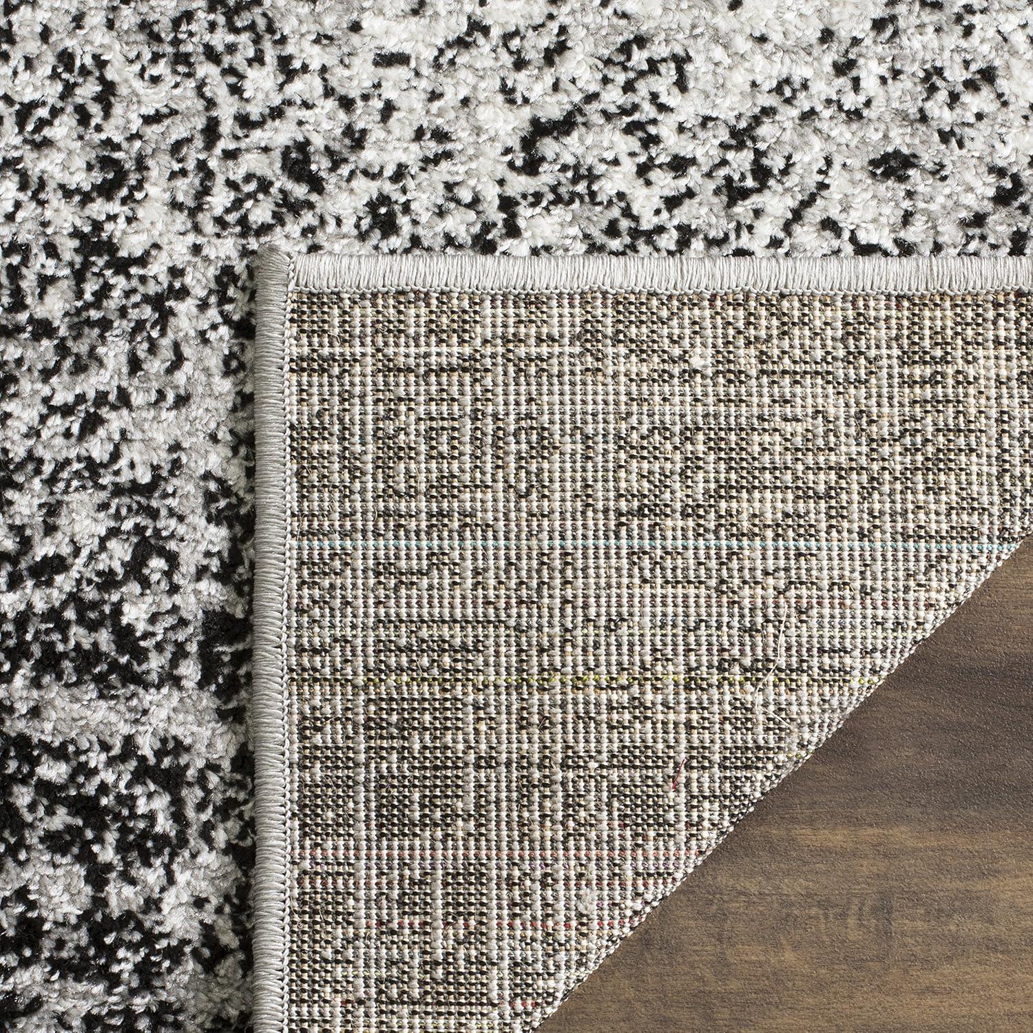 SAFAVIEH Adirondack Kiersten Abstract Faded Area Rug, Silver/Black, 8' x 10'