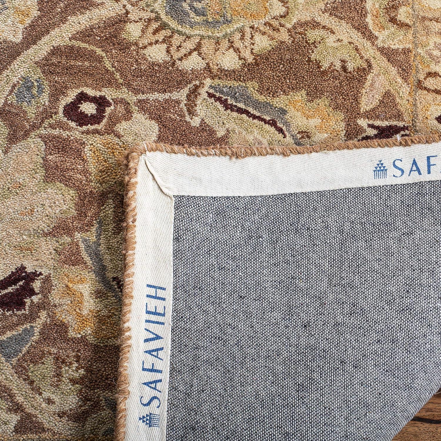 Anatolia AN549 Hand Tufted Indoor Area Rug - Brown/Blue - 9'x12' - Safavieh