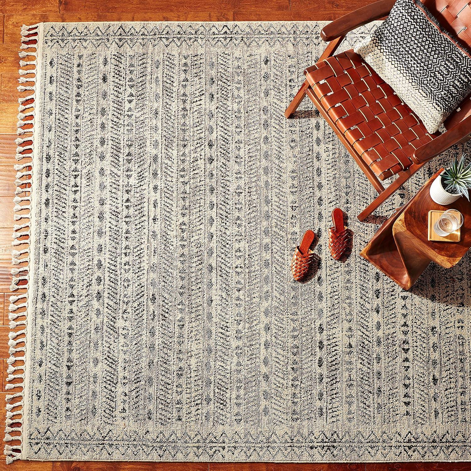 nuLOOM Akua Bands Tassel Area Rug