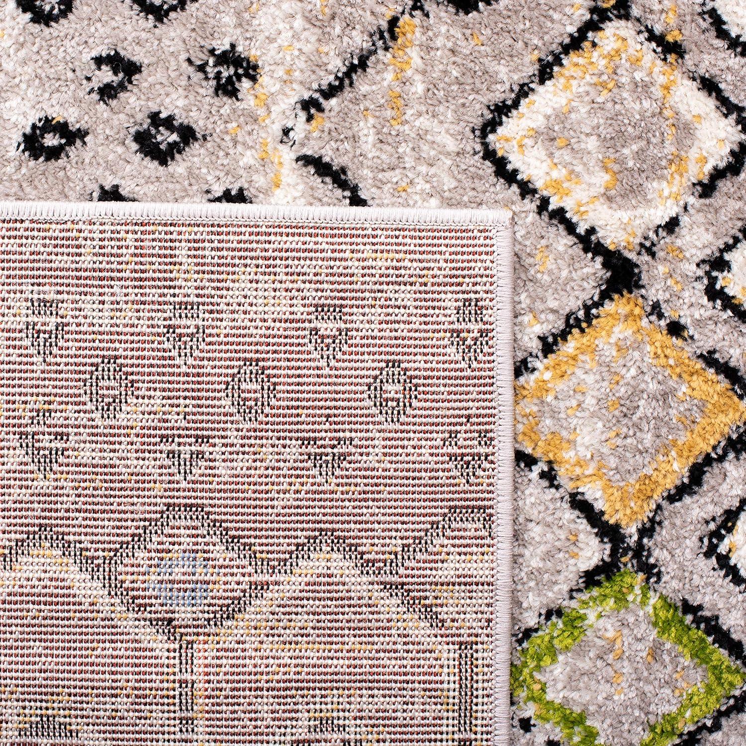 Amsterdam AMS108 Power Loomed Indoor Accent Rug - Light Grey/Multi - 2'3"x4' - Safavieh