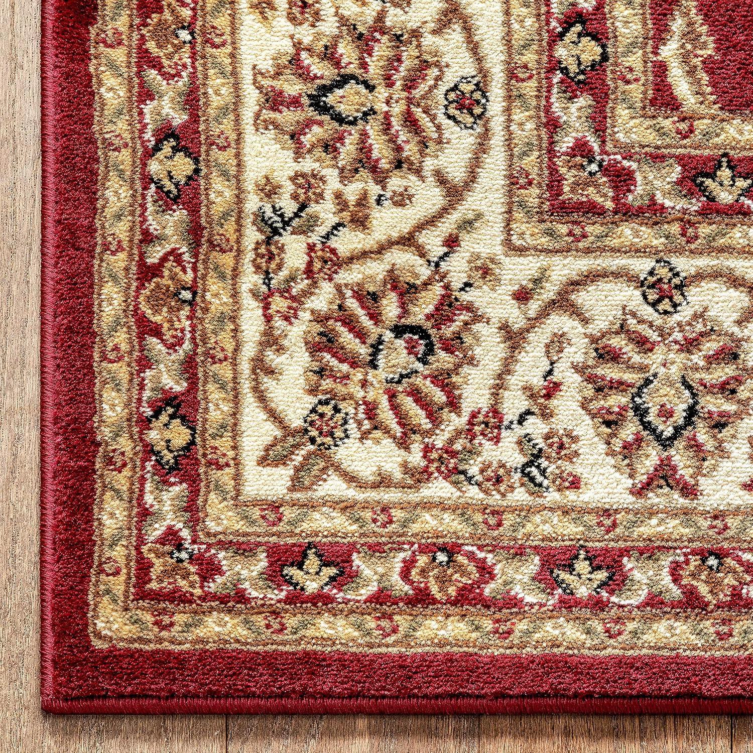Well Woven Barclay Sarouk Traditional Oriental Panel Black 3'11" x 5'3" Area Rug