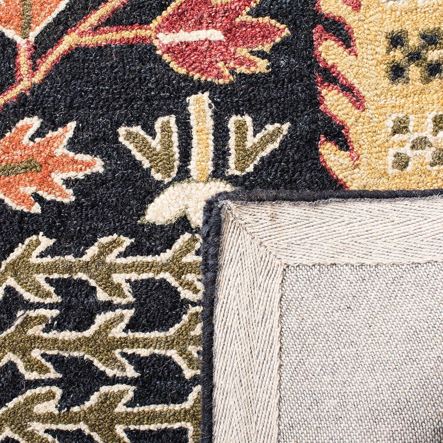 Aspen APN522 Hand Tufted Indoor Area Rug - Black/Red - 9'x12' - Safavieh