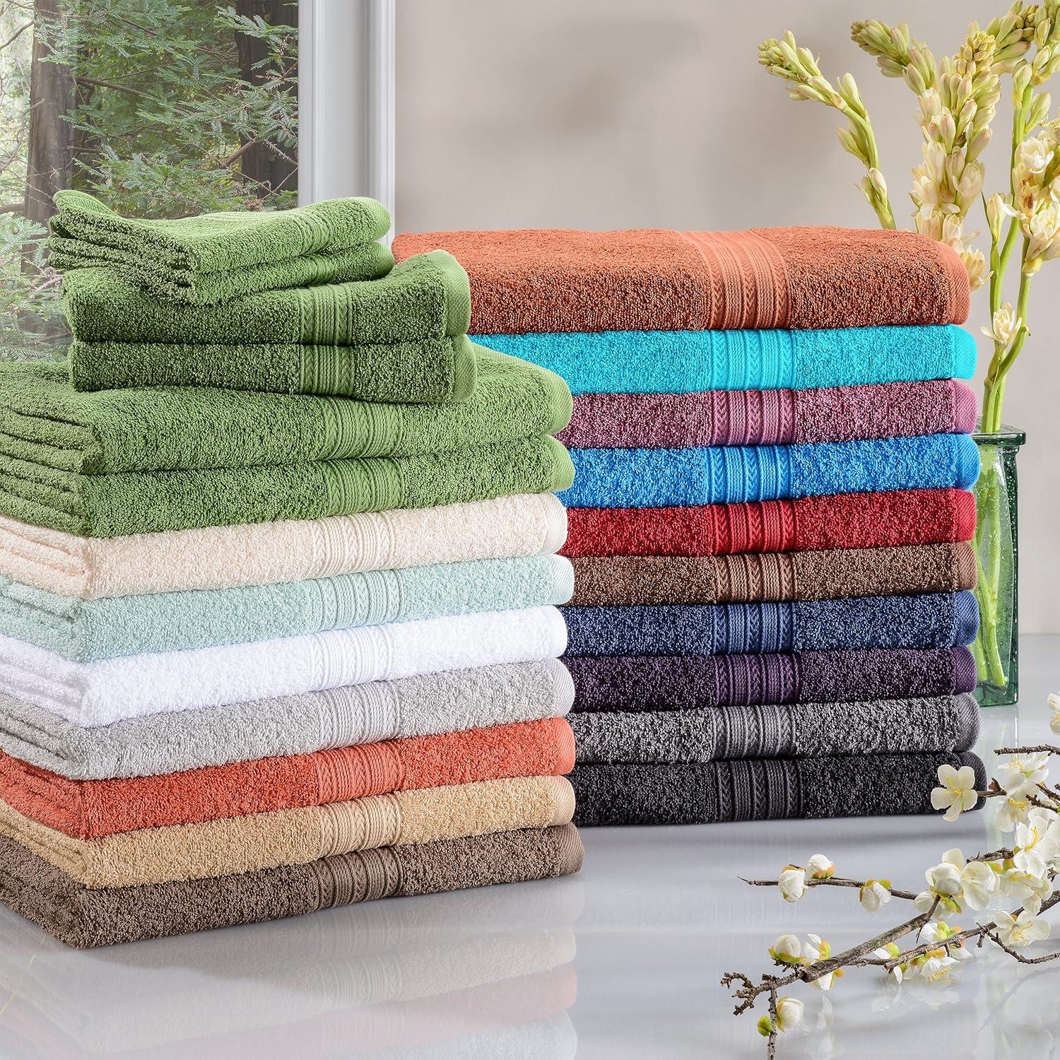 Copper 6-Piece Eco-Friendly Cotton Towel Set