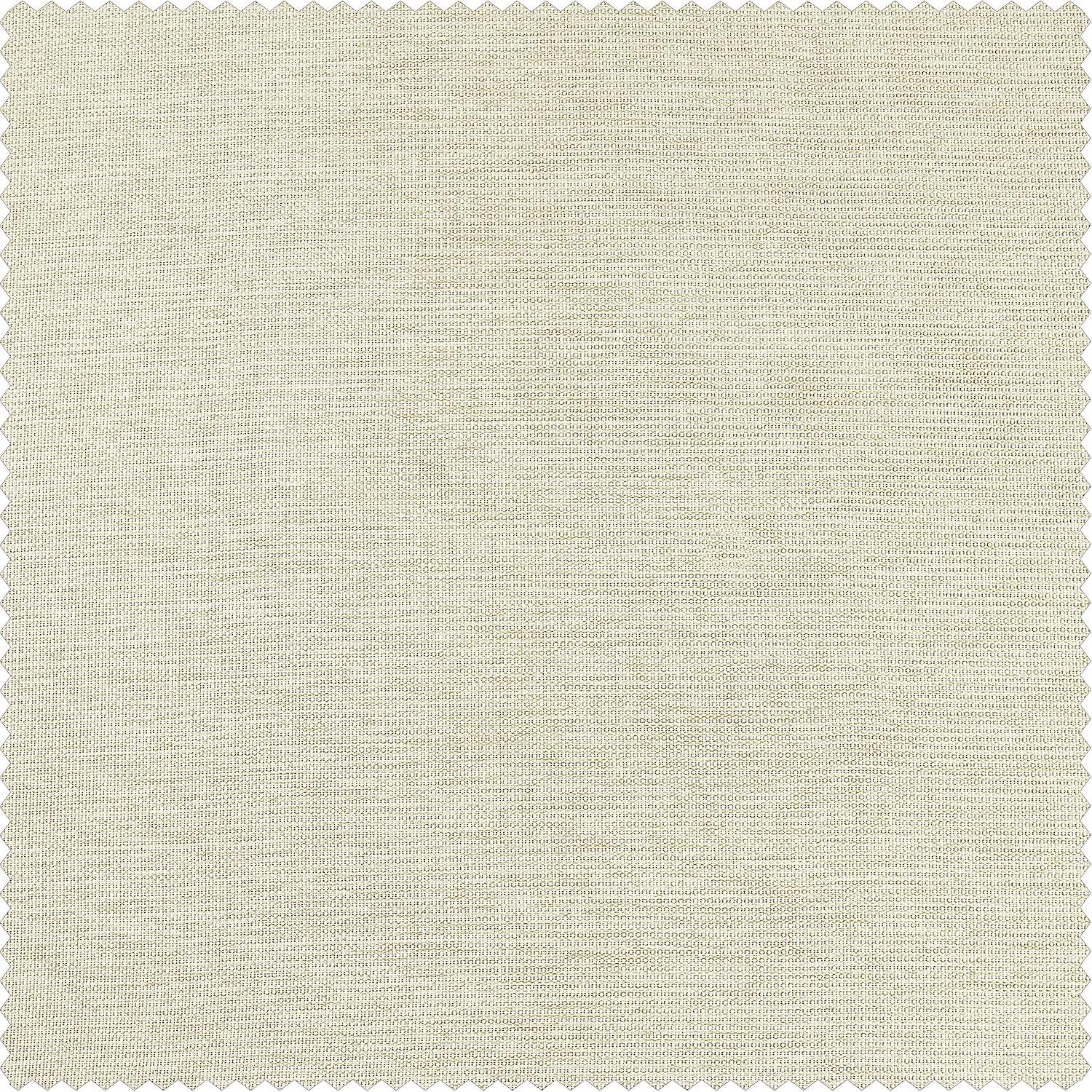 White Puddle Length Blackout Linen-Polyester Window Panel