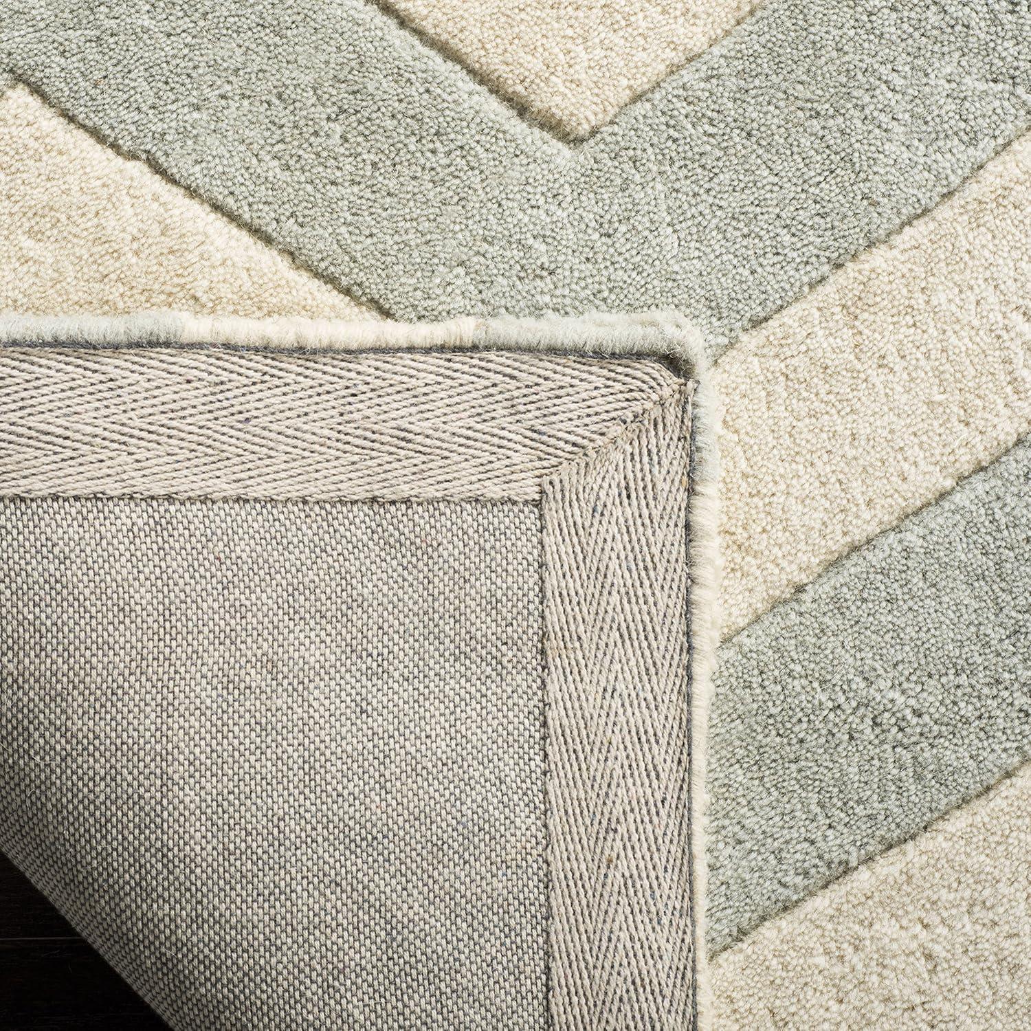 Chatham CHT715 Tufted Indoor Area Rug - Grey/Ivory - 6'x9' - Safavieh