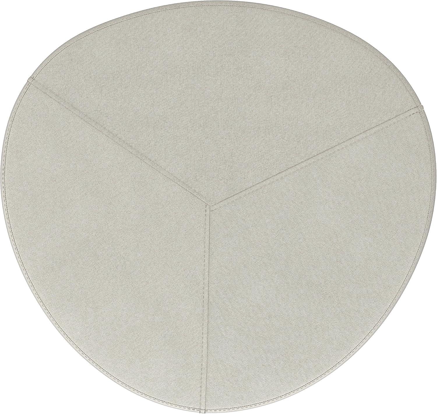 Simpli Home Moore Large Ottoman In Natural Linen Look Fabric