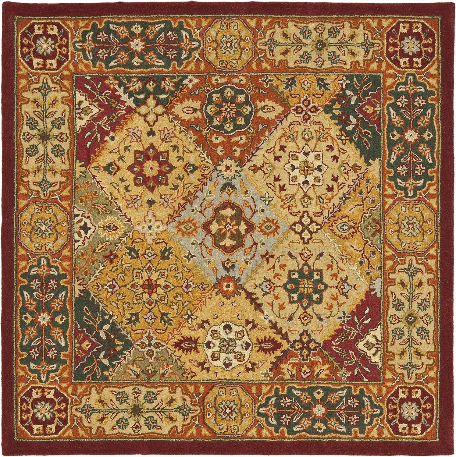 Heritage HG512 Handmade Area Rug - 4'x4' - Multi - Safavieh