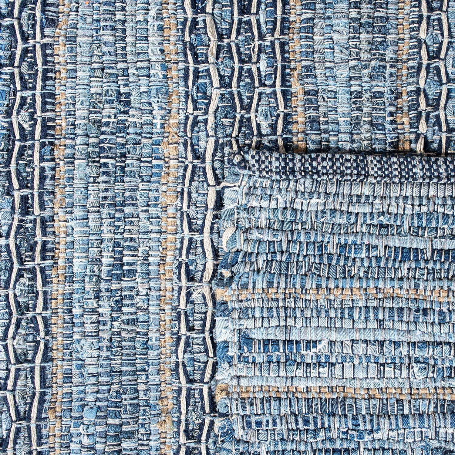 Montauk MTK418 Hand Woven Indoor Area Rug - Blue - 8'x10' - Safavieh