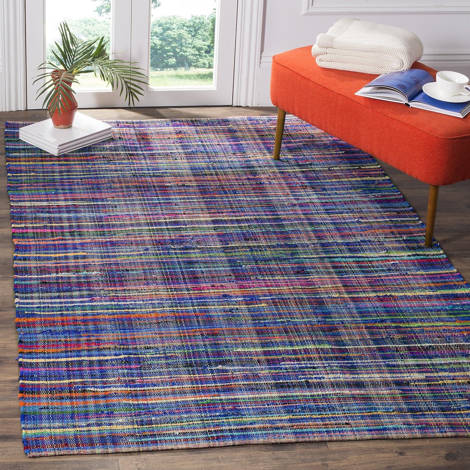 Rag Area Rug RAR240 Hand Woven Area Rug  - Safavieh