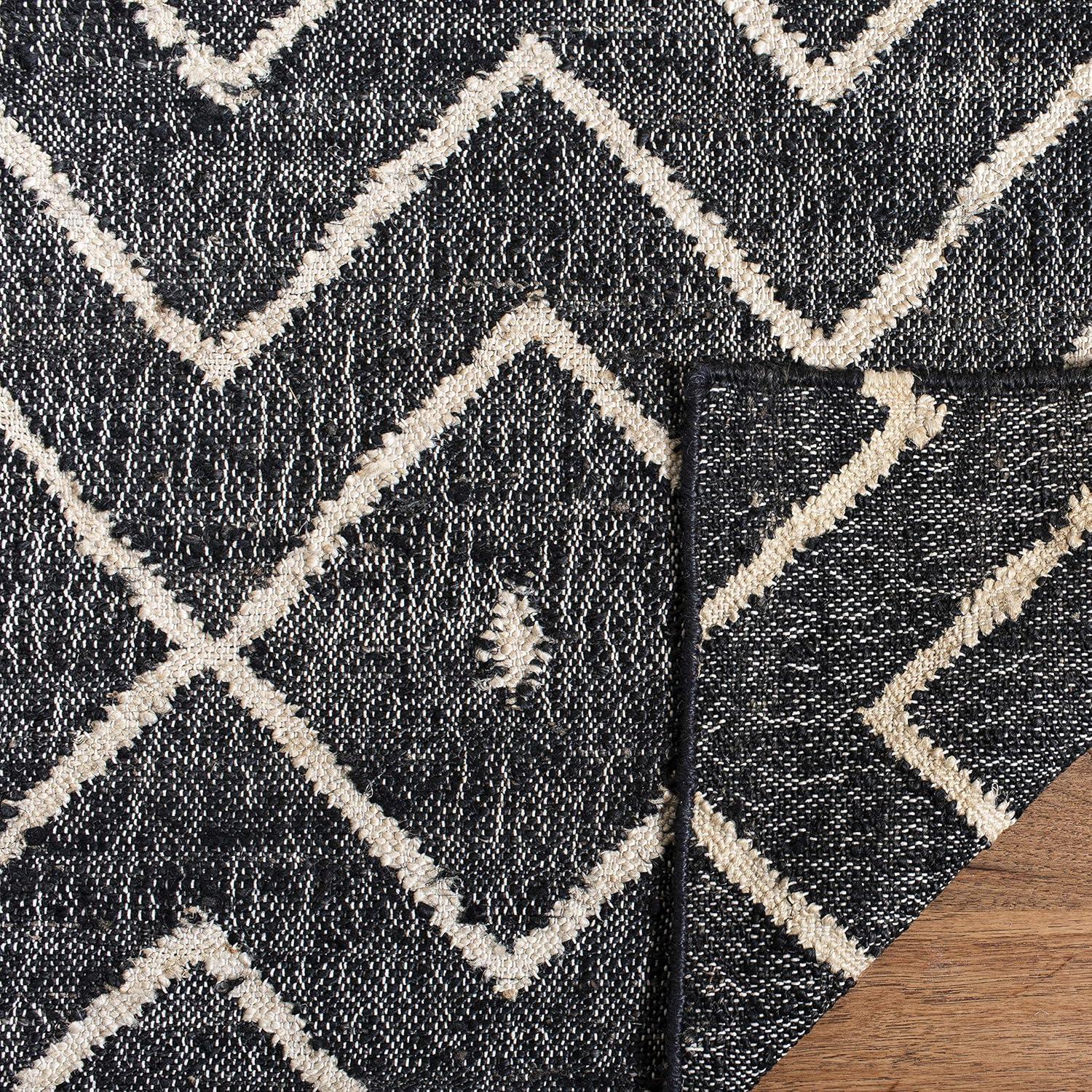 Handmade Gray Wool-Cotton Blend Kilim Rug 10' x 14'