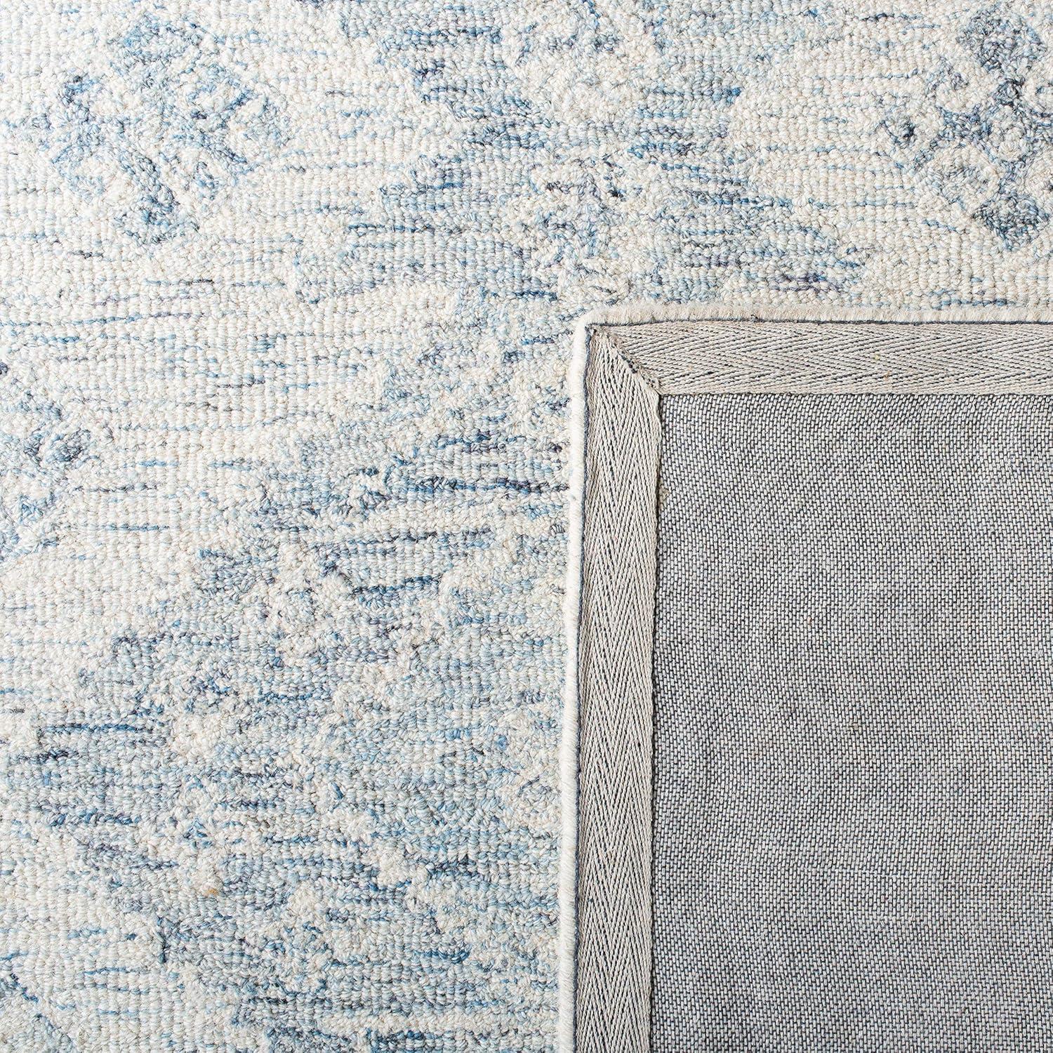 Micro-Loop MLP951 Hand Tufted Indoor Accent Rug - Ivory/Blue - 2'3"x4' - Safavieh