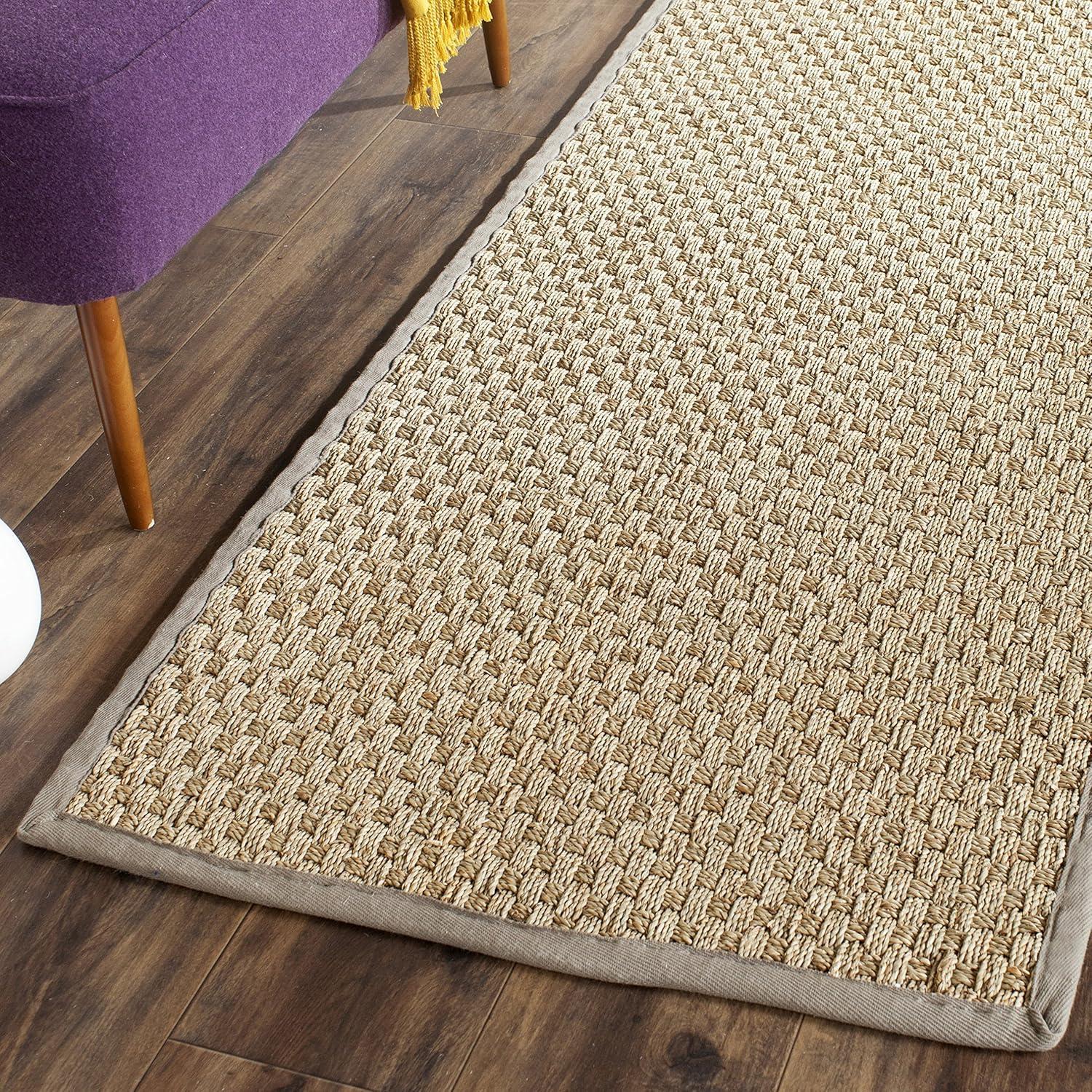 Natural Fiber NF114 Power Loomed Indoor Runner Rug - Natural/Grey - 2'6"x6' - Safavieh.