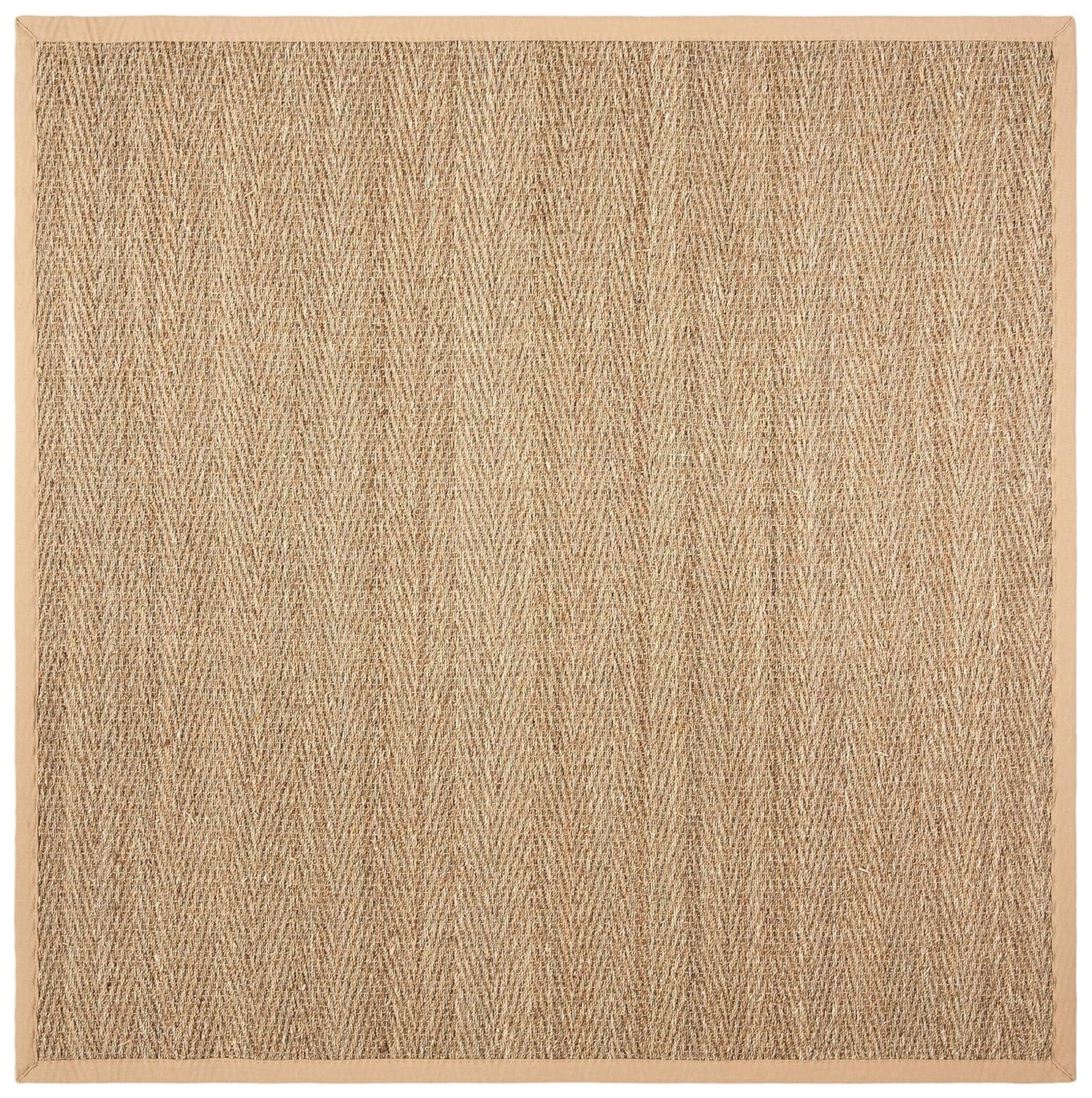 Natural Fiber NF115 Power Loomed Indoor Area Rug - Natural/Beige - 6'x6' - Safavieh