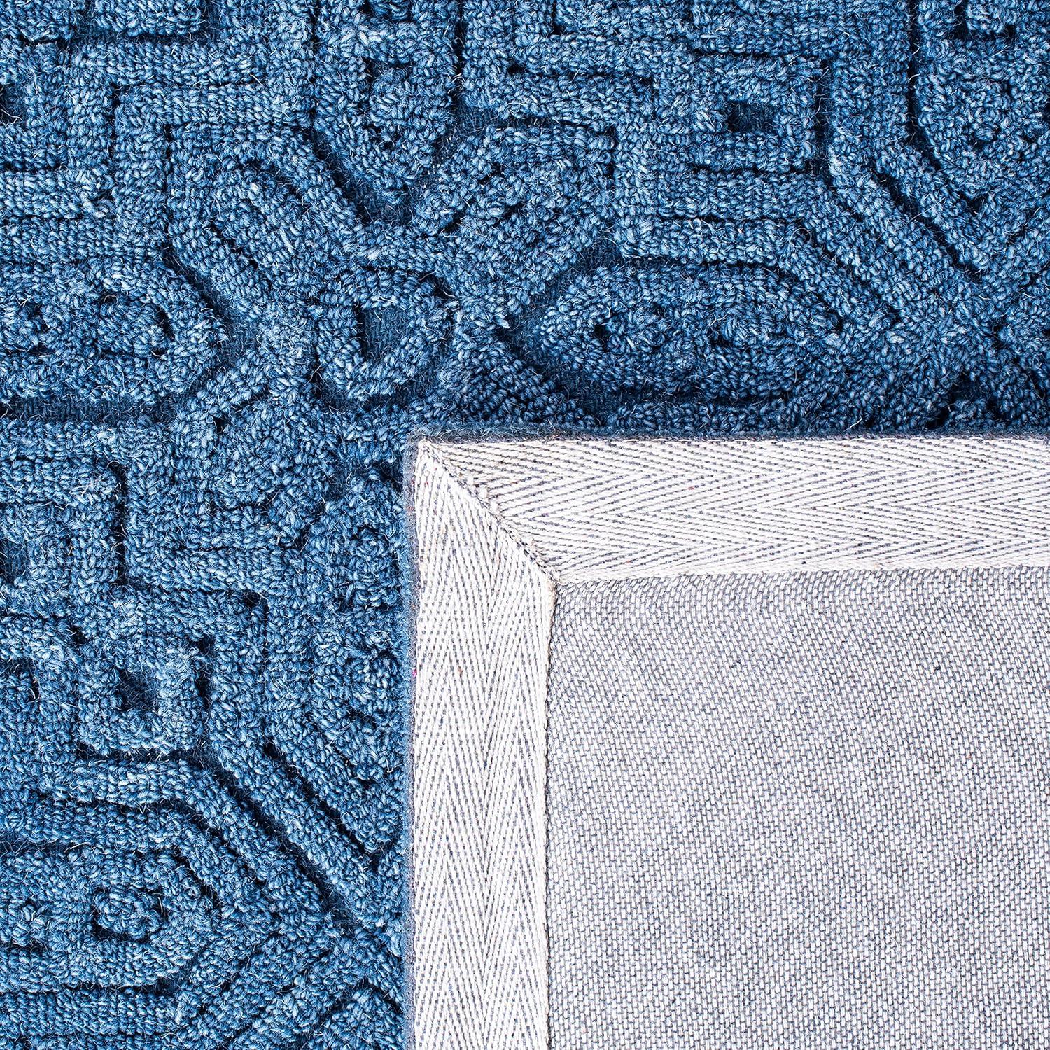 Textural TXT101 Hand Tufted Area Rug - Dark Blue - 4'x6' - Safavieh.