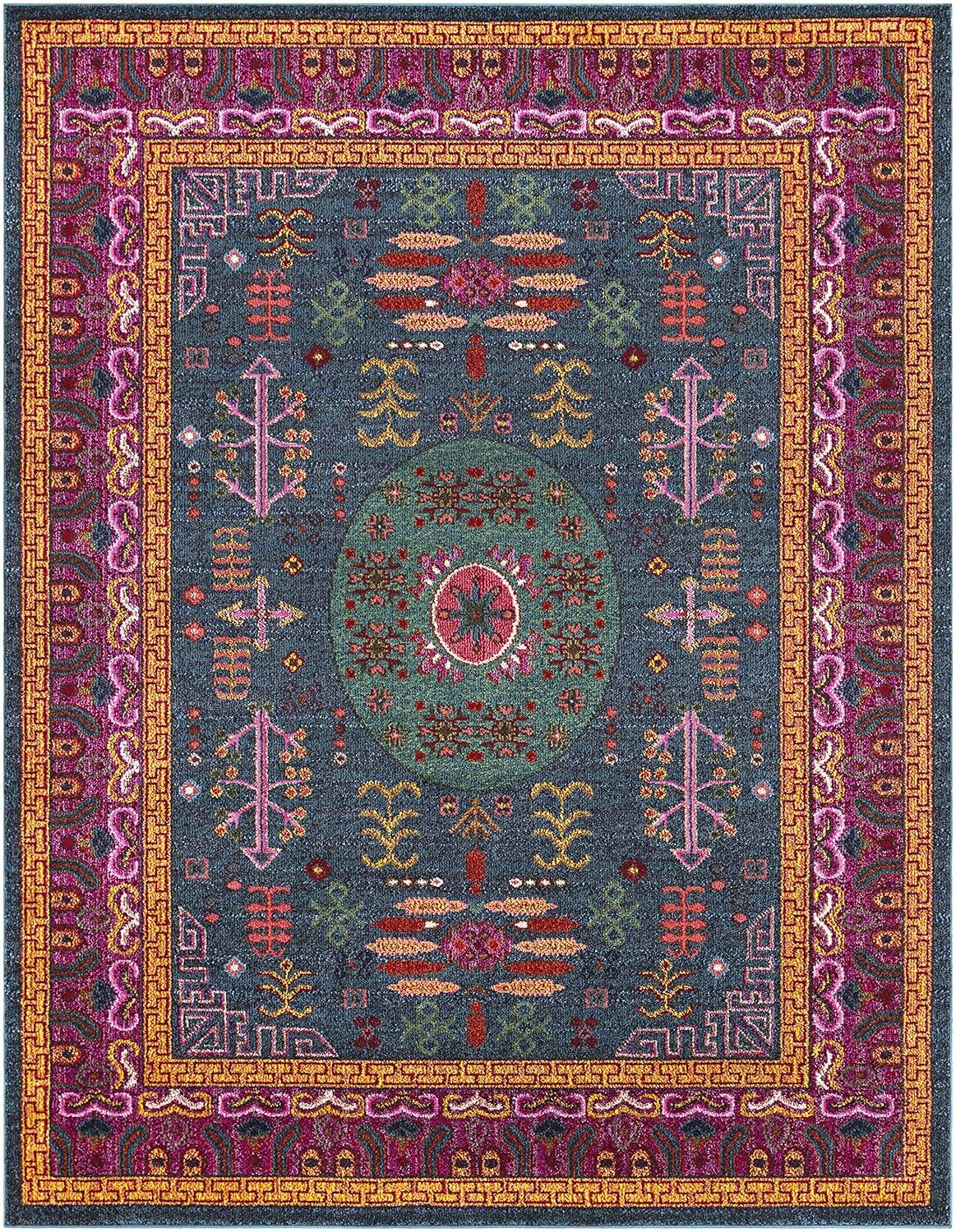 Mark & Day Beziers 7'10"x10'2" Rectangle Woven Indoor Area Rugs Bright Red