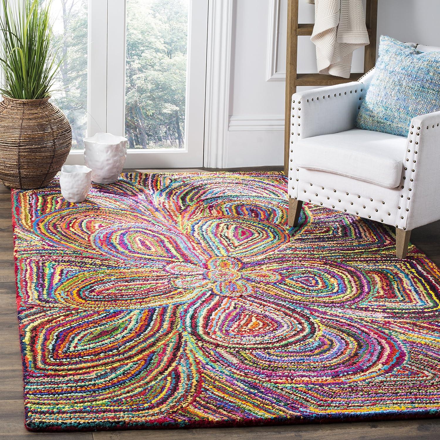 Nantucket NAN445 Hand Tufted Area Rug - Multi - 6'x9' - Safavieh.
