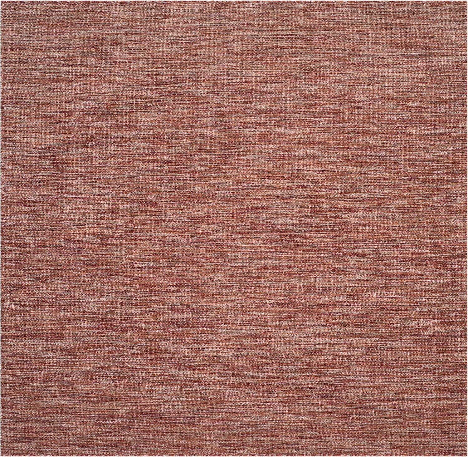 Courtyard CY8520 Power Loomed Indoor and Outdoor Area Rug - Red/Red - 6'7"x6'7" - Safavieh
