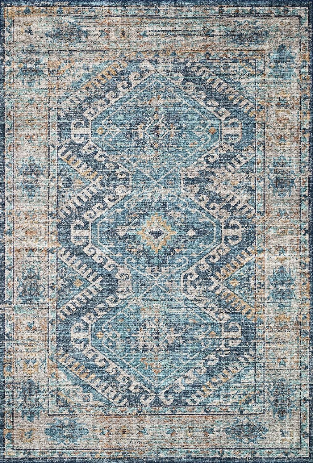 Loloi II Skye Oriental Denim / Natural Area Rug