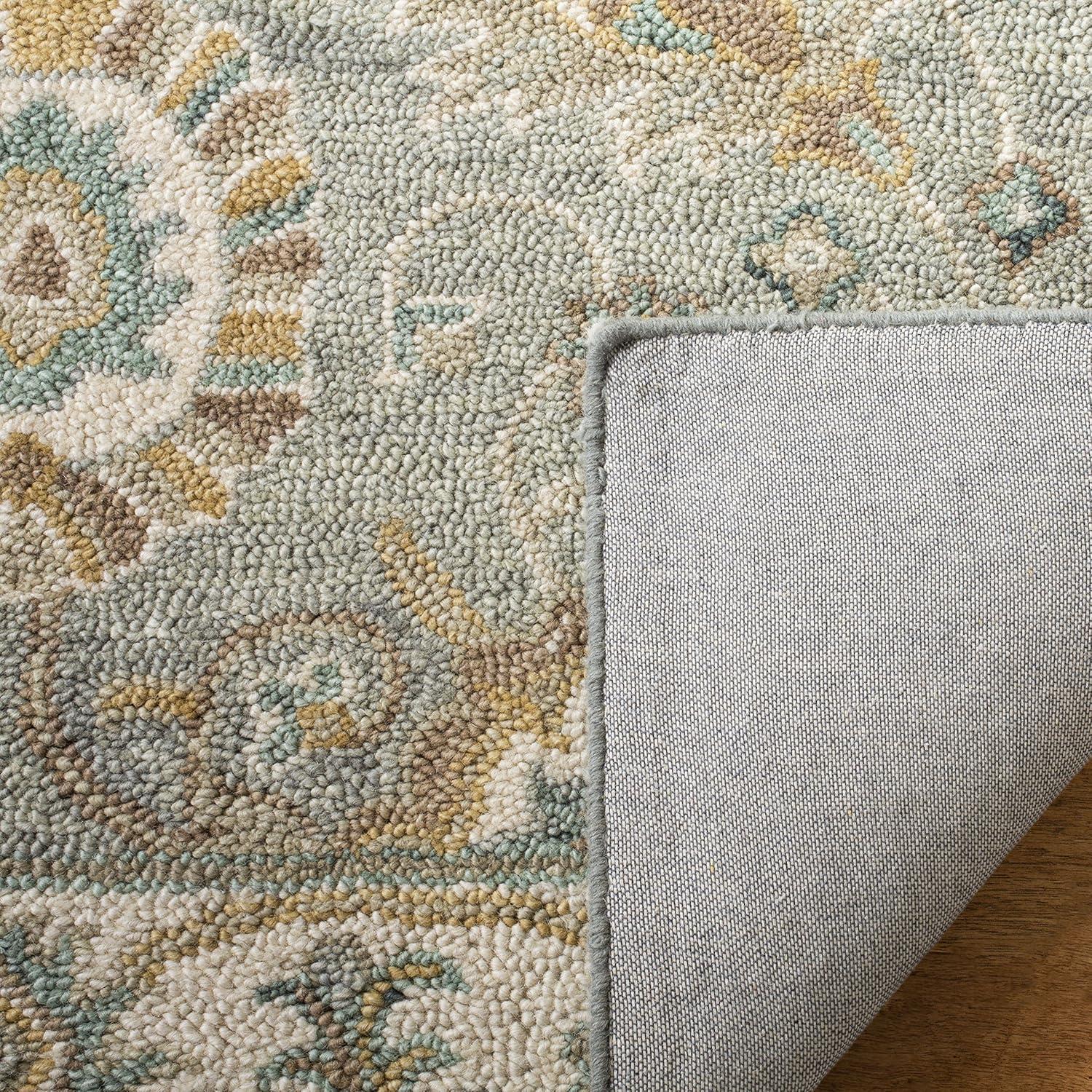 Blossom BLM702 Hand Tufted Area Rug - Grey/Multi - 5'x8' - Safavieh.