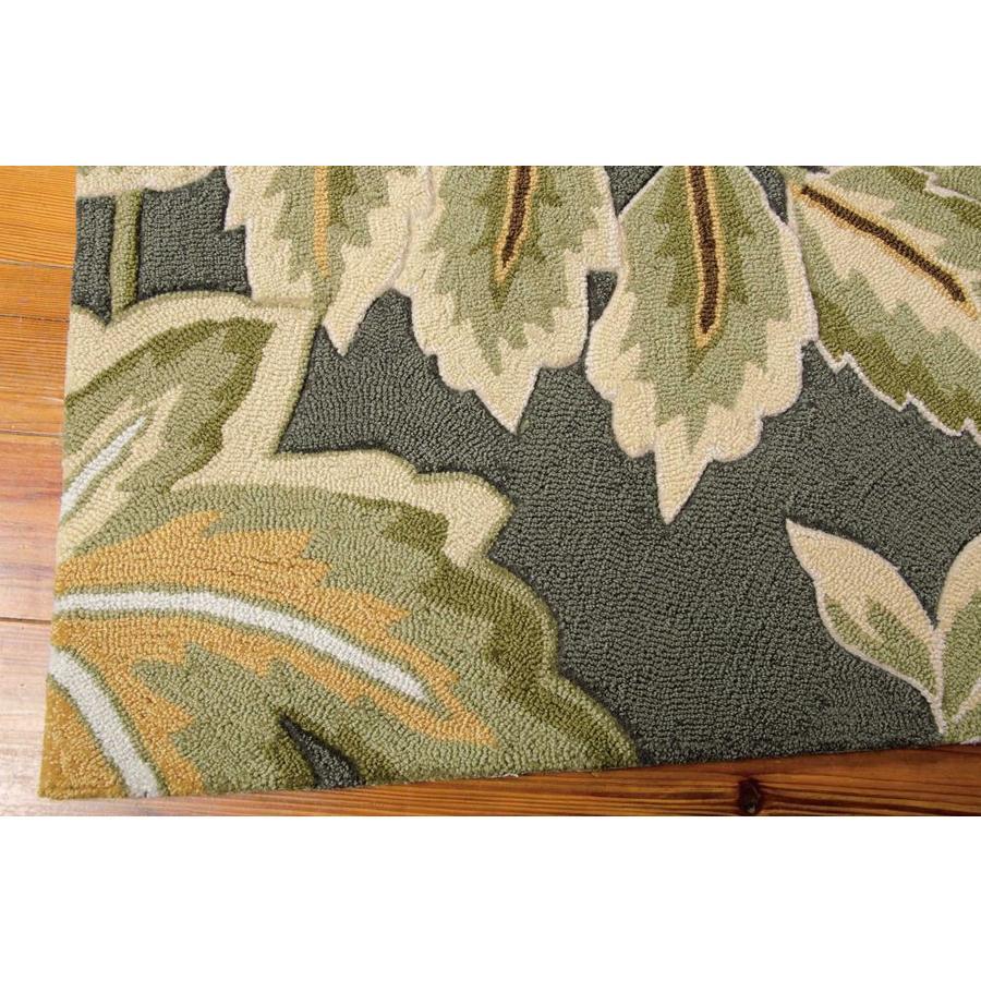 Gray Tufted Handmade Reversible 5' x 7' Synthetic Rug