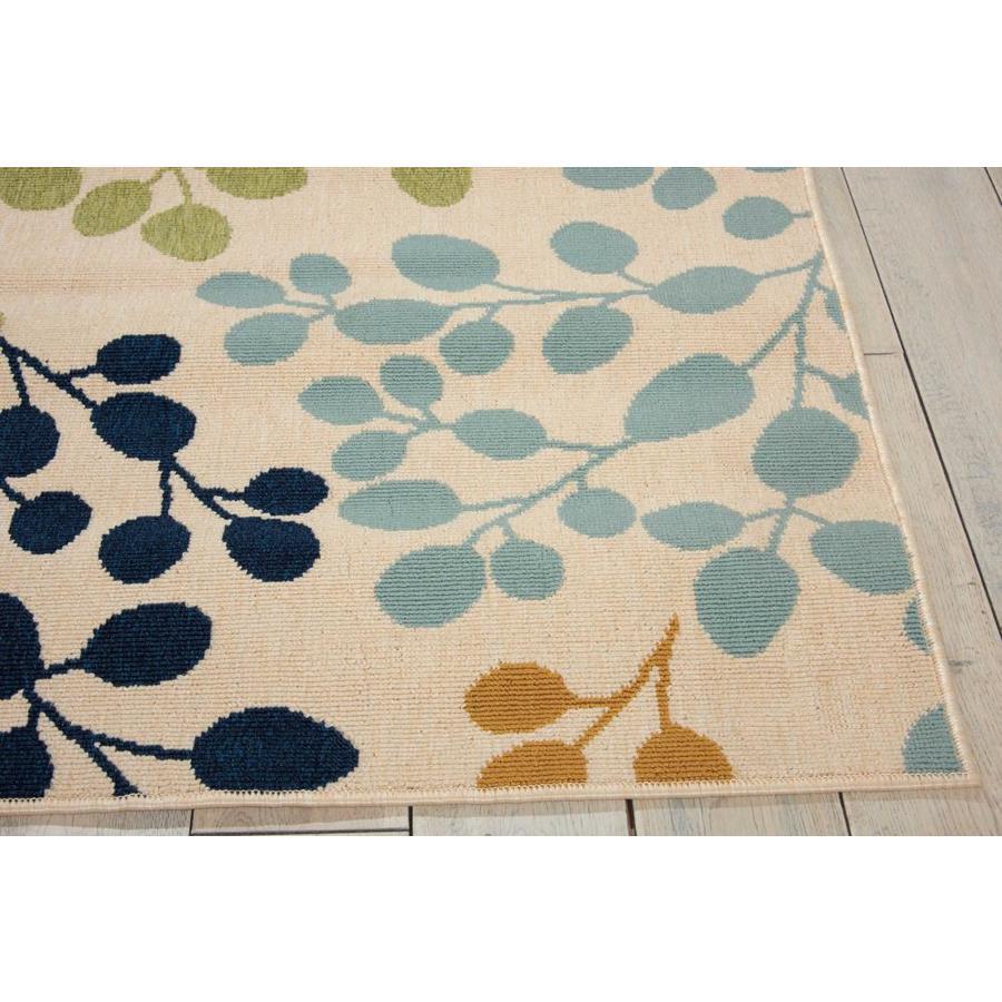 Nourison Caribbean Ivory Indoor/Outdoor Area Rug CRB01 2'6" x 4'