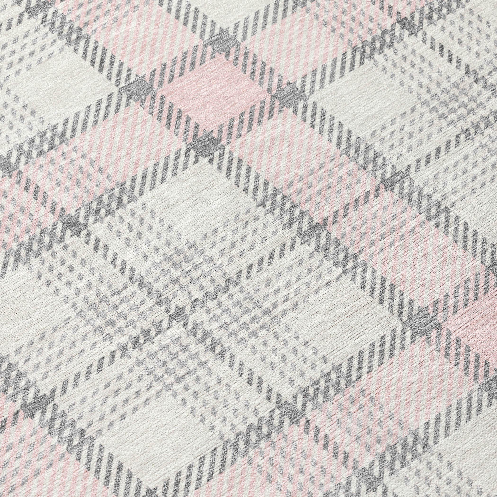 Machine Washable Indoor/Outdoor Chayden ACN1052 Pink Rug