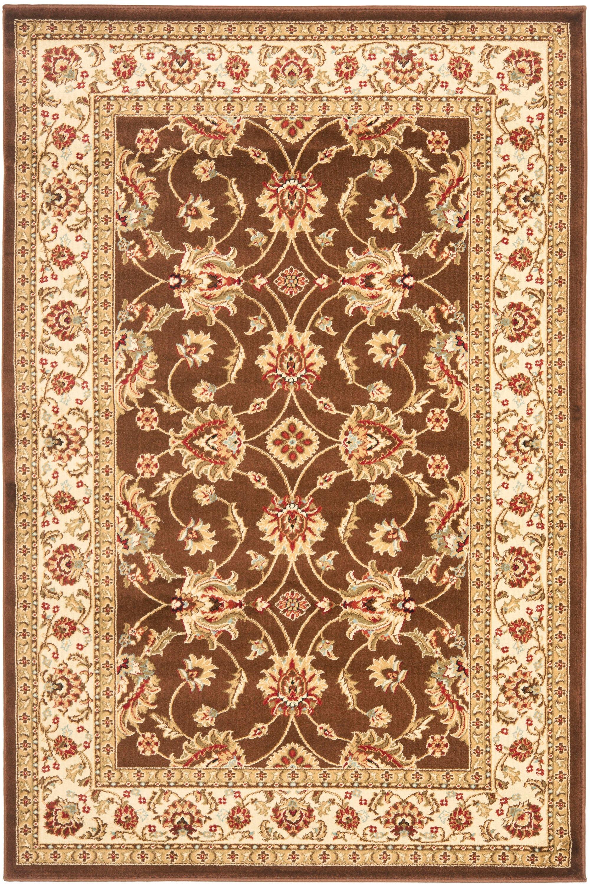 Lyndhurst LNH553 Power Loomed Accent Rug - Brown/Ivory - 3'3"x5'3" - Safavieh.