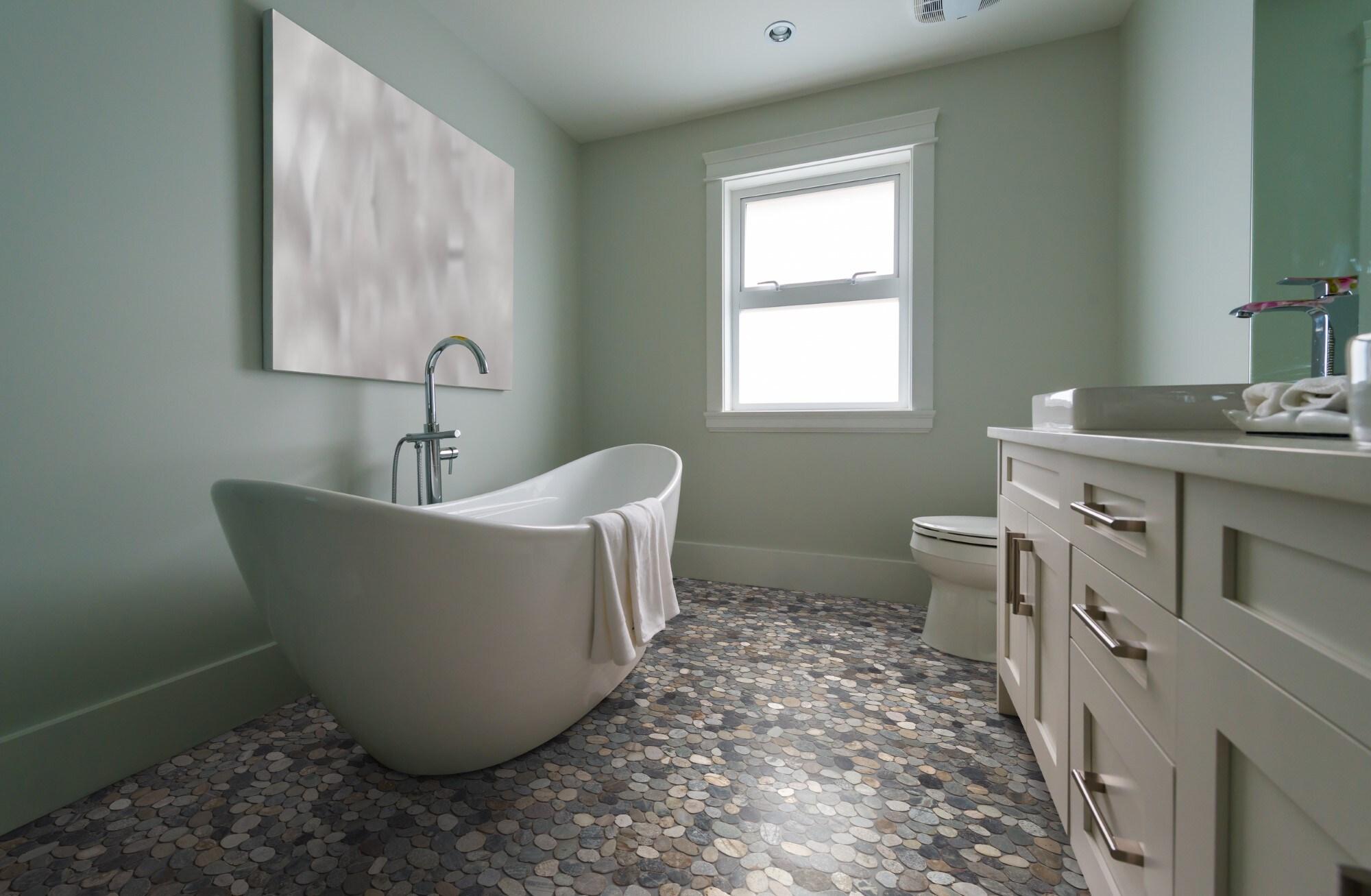 Sliced Pebble Mosaic Wall & Floor Tile