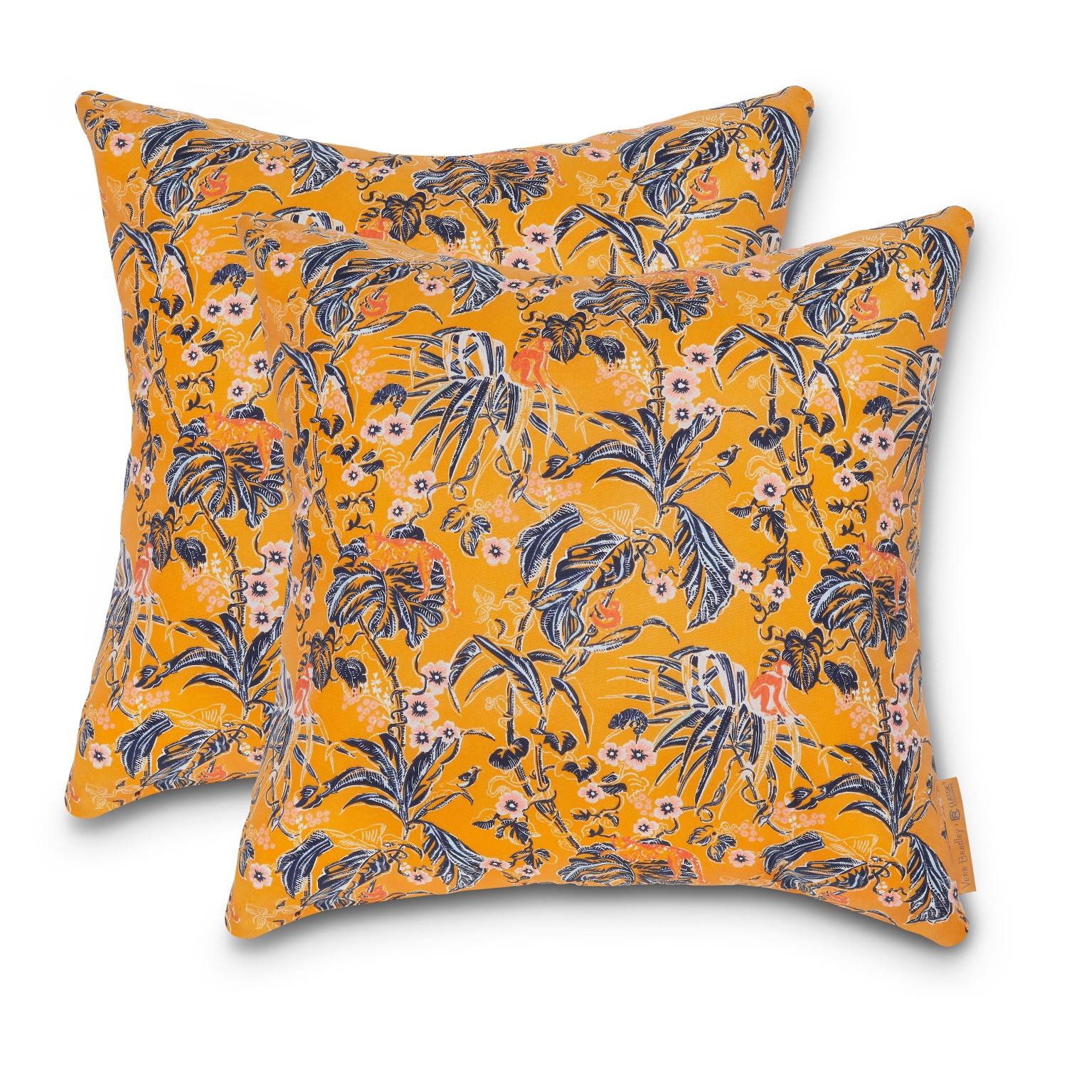 Vera Bradley Island Outdoor Square Pillow Cover & Insert