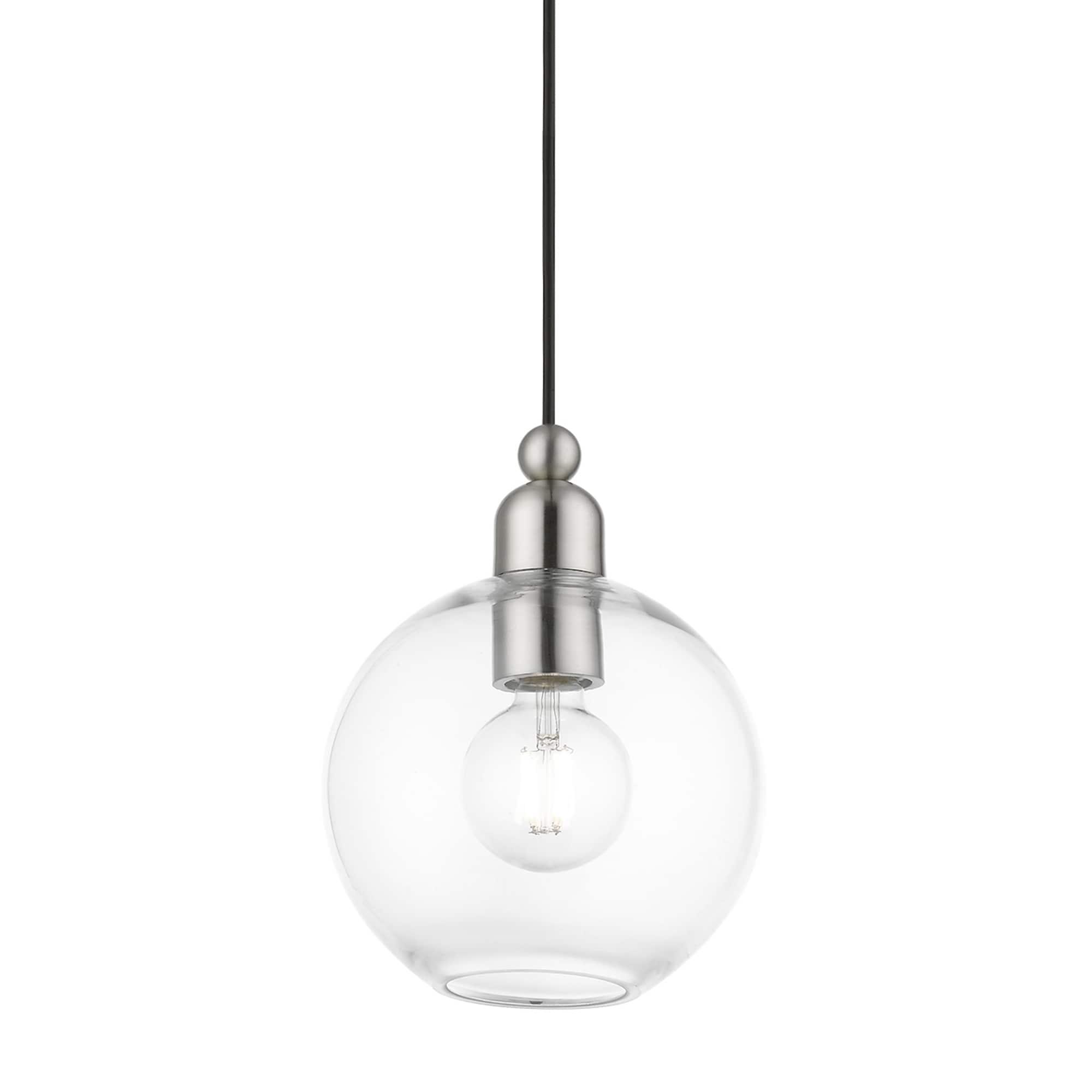 Livex Lighting Downtown 1 - Light Pendant in  Brushed Nickel