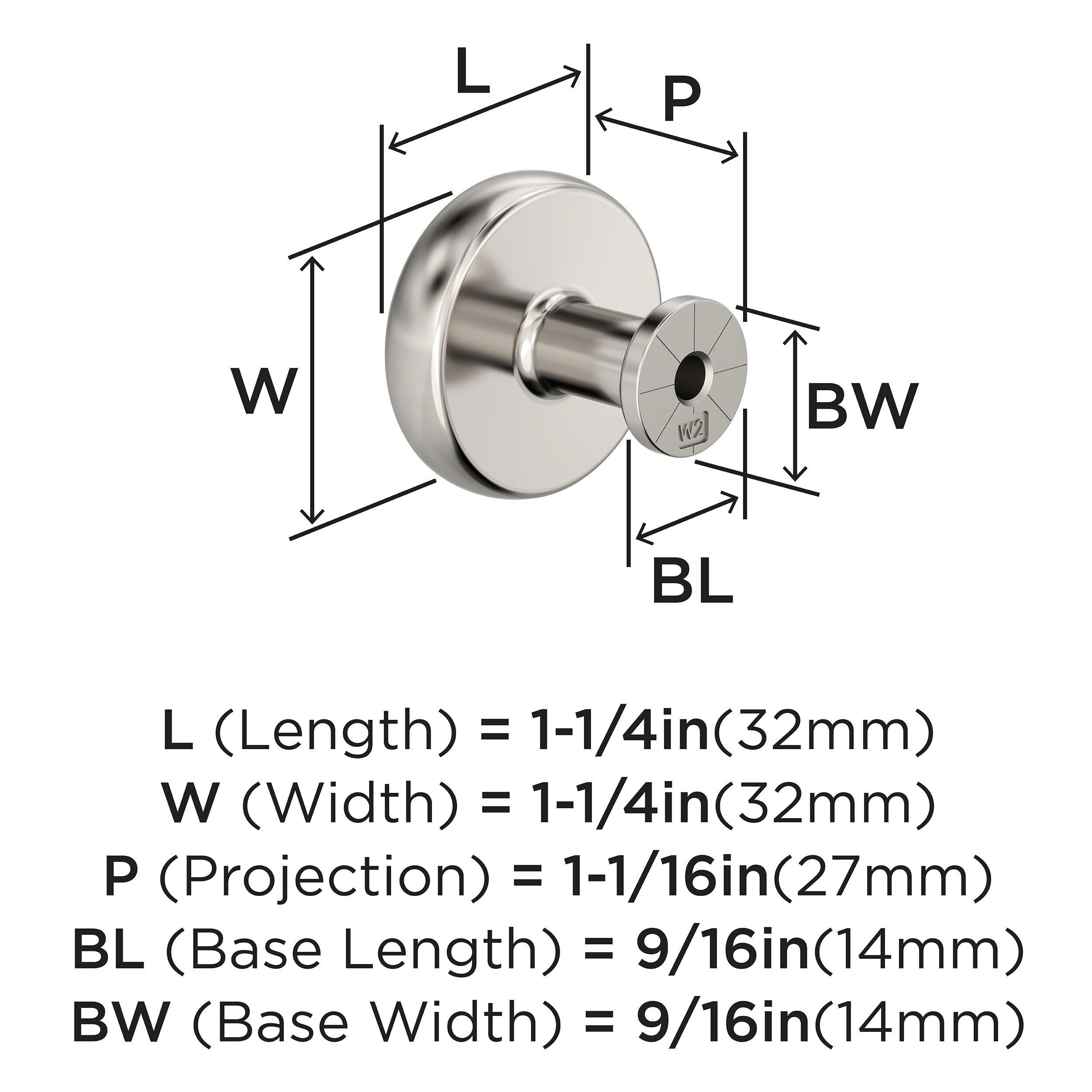 Amerock Factor 1-1/4 inch (32mm) Diameter