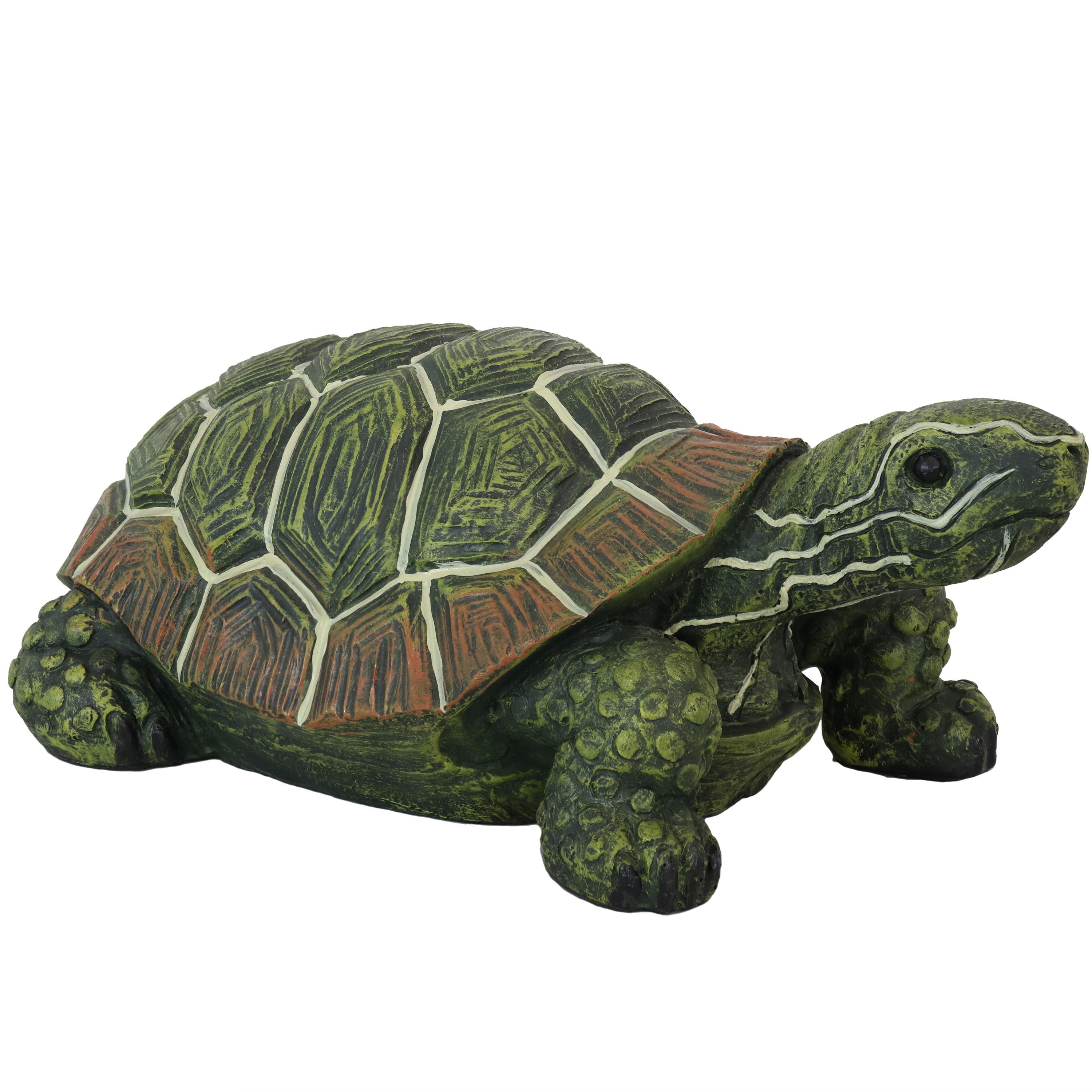 Sunnydaze Indoor/Outdoor Lifelike Terrance the Tortoise Patio Garden Yard Entryway Decorative Statue - 9" - 1 Statue