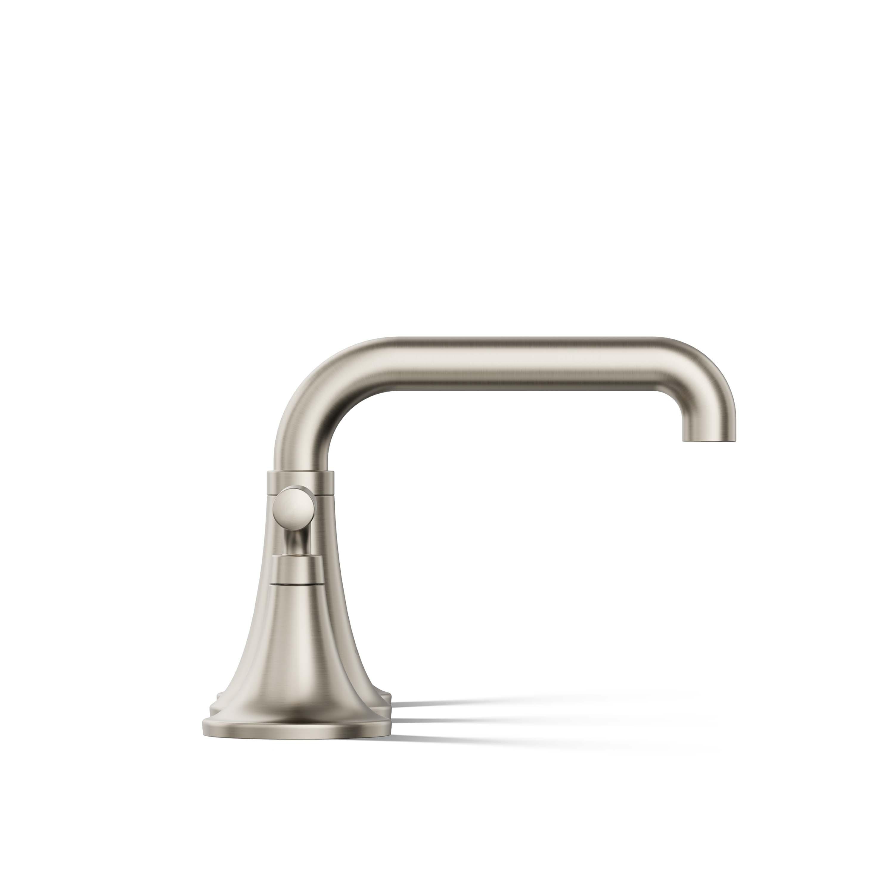 Tone Widespread Bathroom Sink Faucet, Three-Hole Bathroom Faucet with Clicker Drain, 1.2 GPM