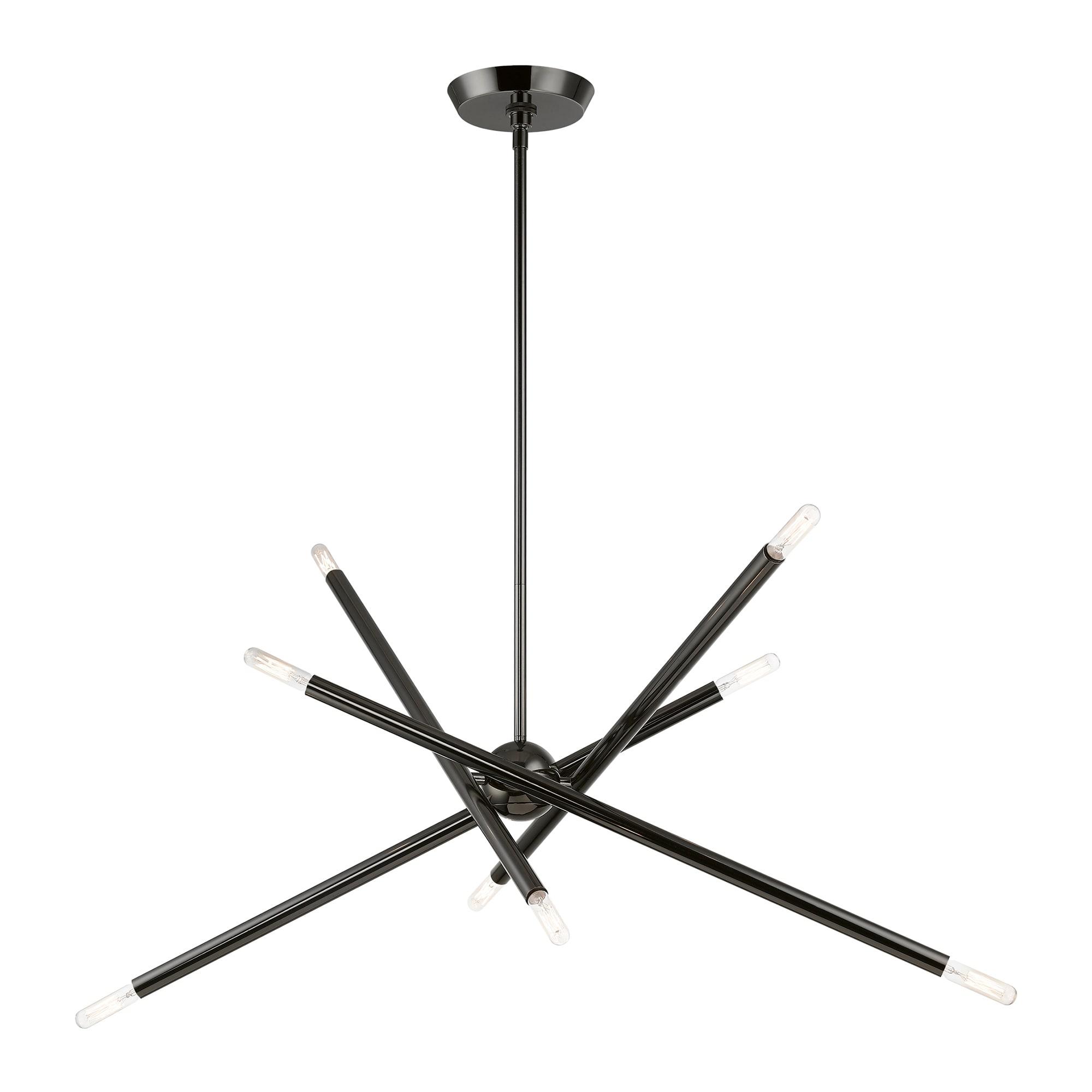 Livex Lighting Soho 8 - Light Chandelier in  Black Chrome