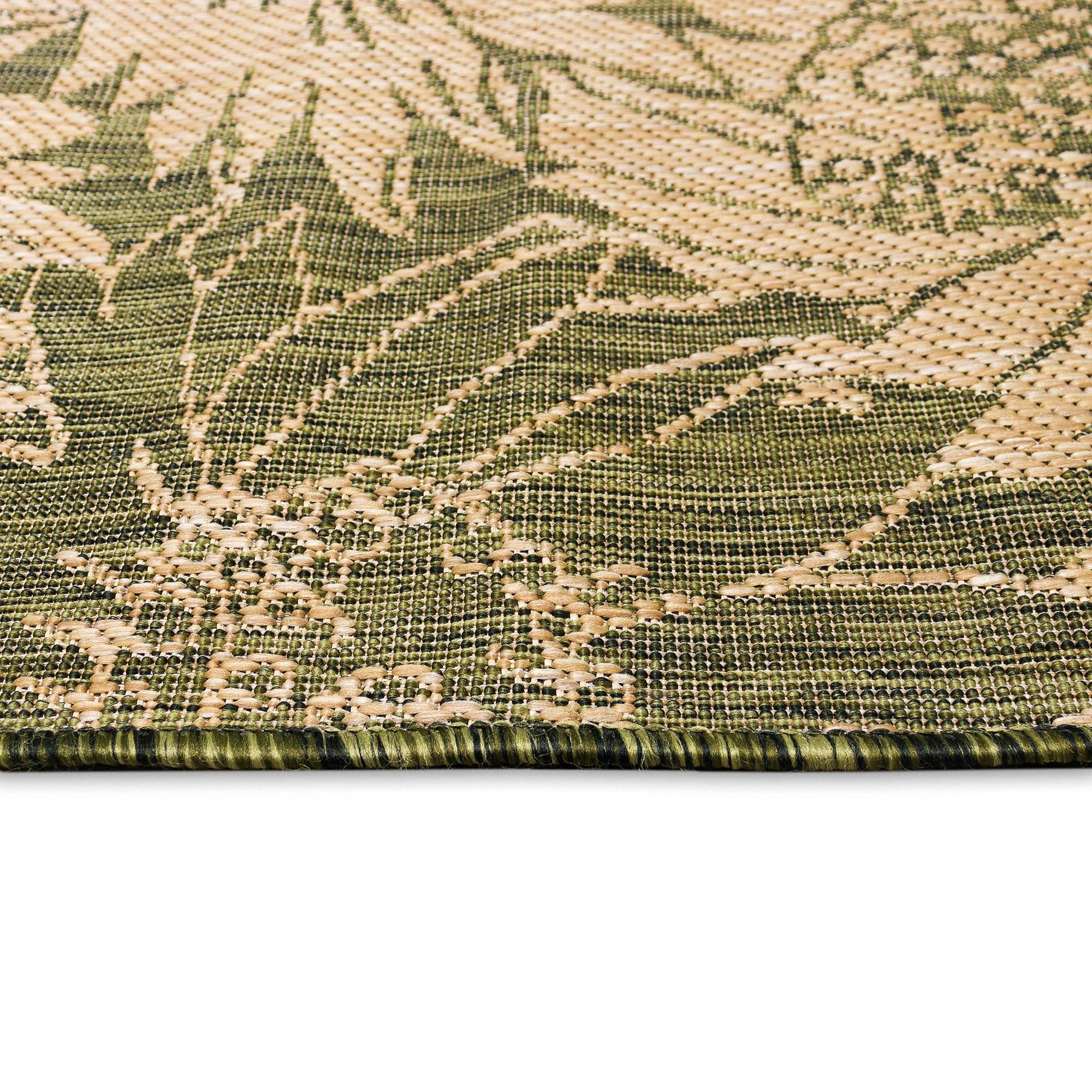 Liora Manne Carmel Sunflower Field Indoor/Outdoor Rug Green 3'3" x 4'11"