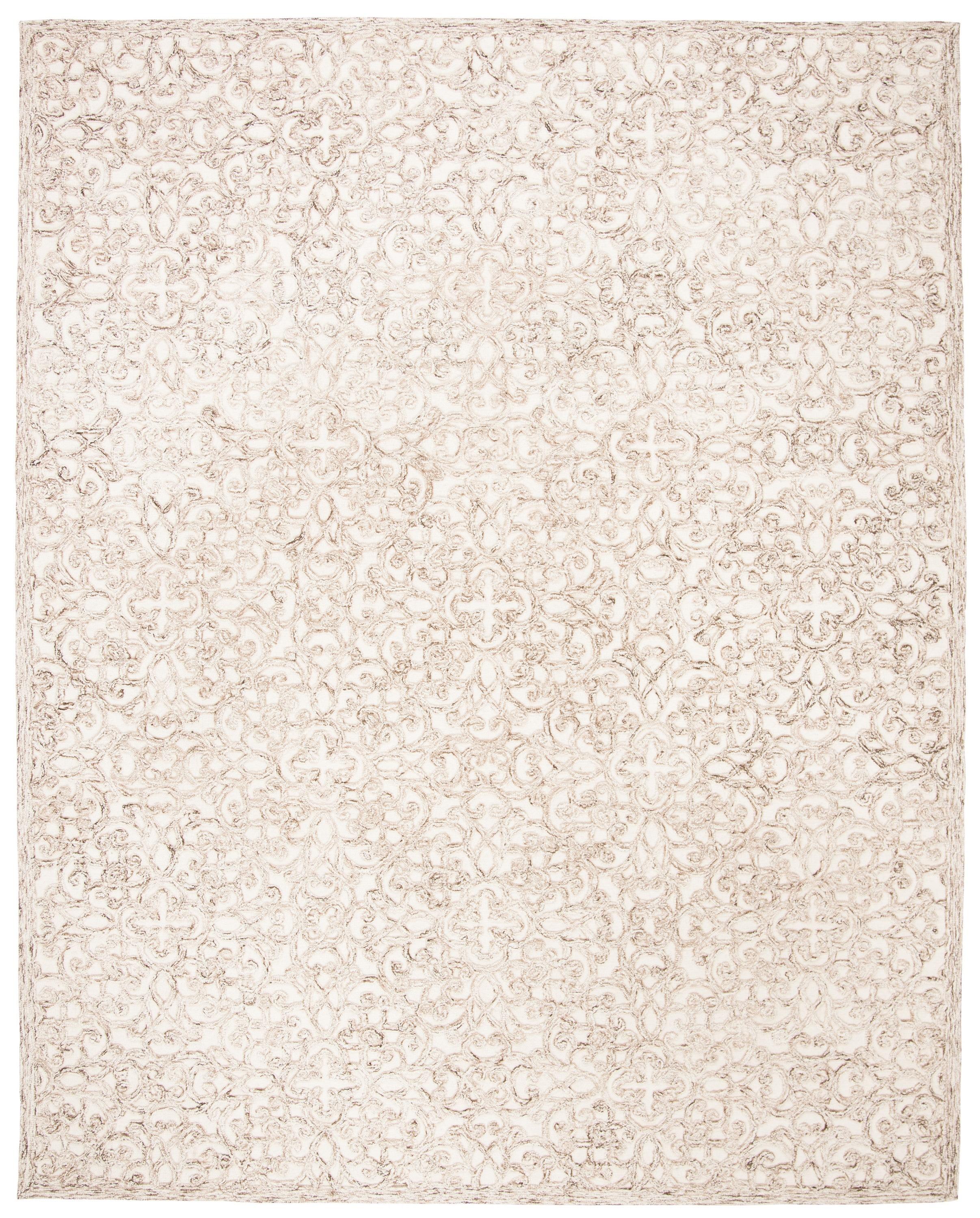 Trace TRC103 Hand Tufted Area Rug - Brown/Ivory - 8'x10' - Safavieh.