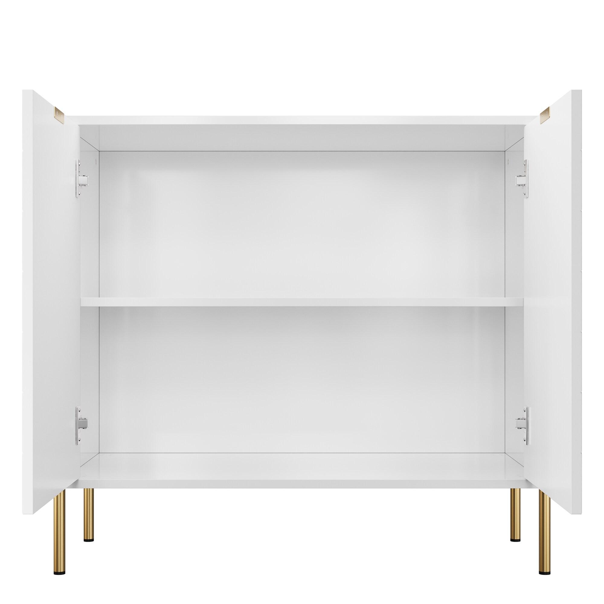 CLIHOME 31.5 in. H Utility Storage Cabinet with Adjustable Shelves