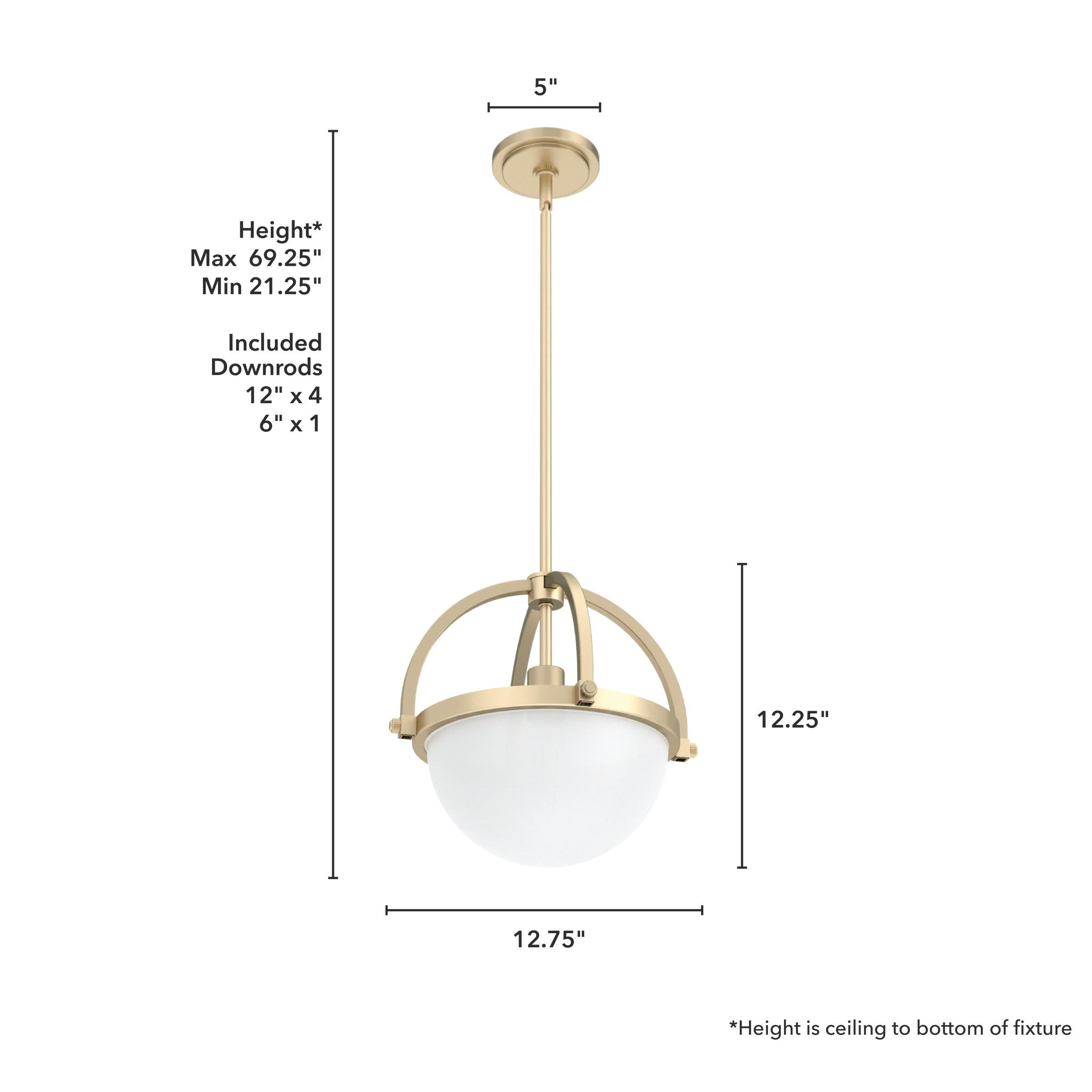 Hunter Fan Wedgefield 1 - Light Shaded Globe Pendant