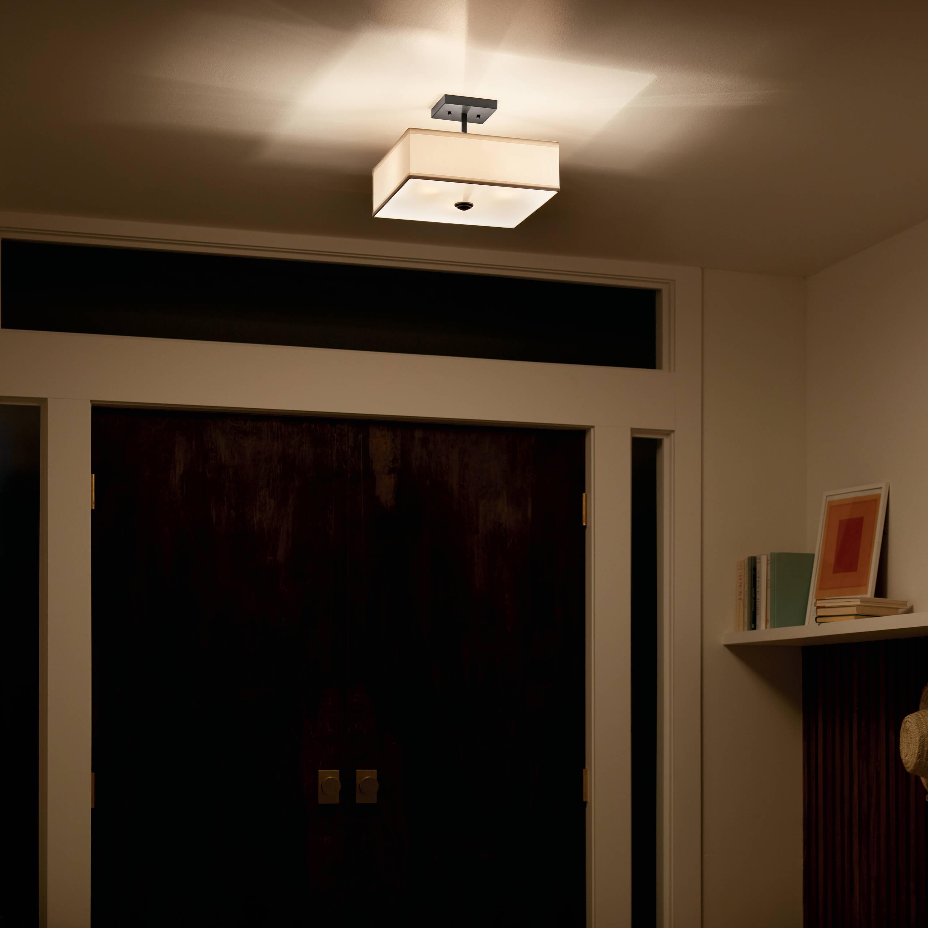 Kichler Lighting Shailene 3 - Light Semi-Flush Mount in  Black