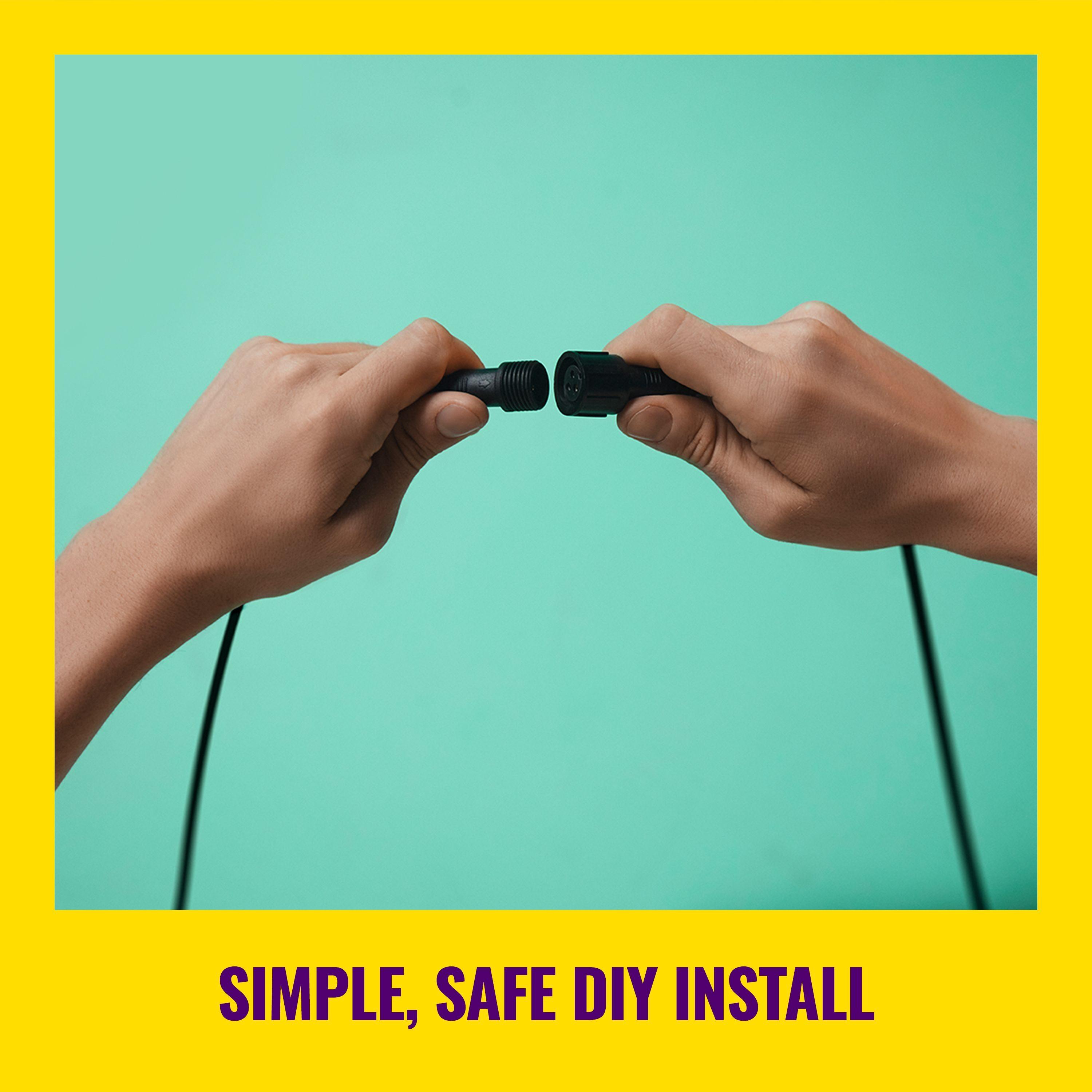 WiZ Connected LED Color Changing Outdoor Spotlight Extension - Starter Kit Required - Weatherproof - Control with WiZ App - Works with Google Home, Alexa, and Siri Shortcuts - 2 Pack