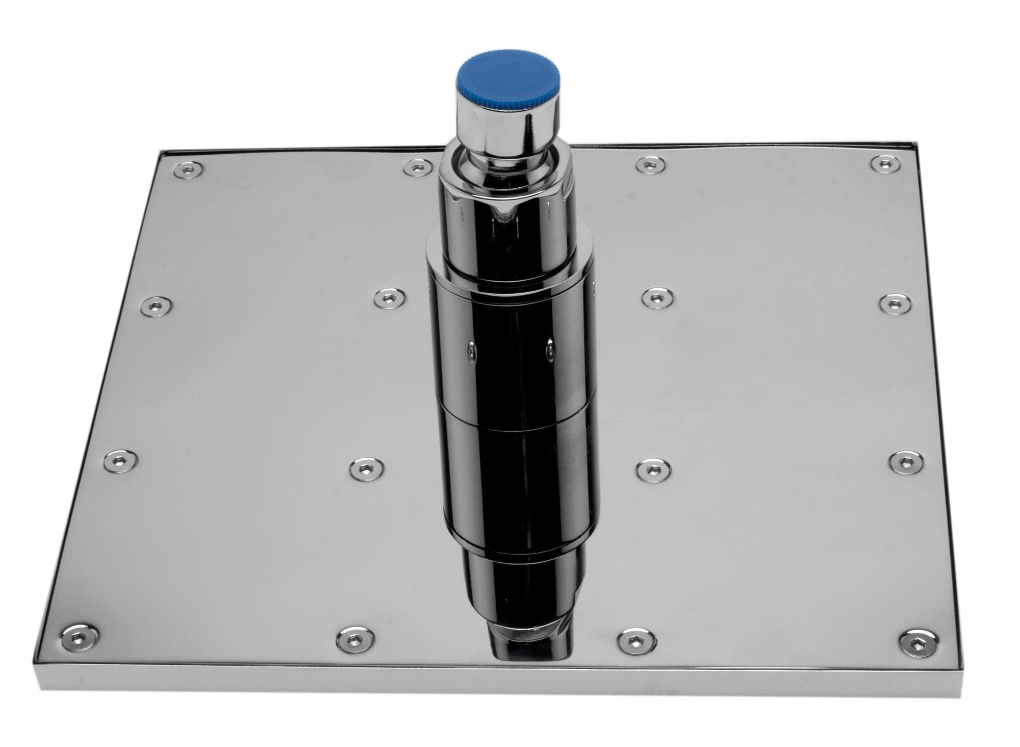 Alfi Brand Rain Fixed Shower Head 1.8 GPM GPM with Temperature-based LED LED8S-BN