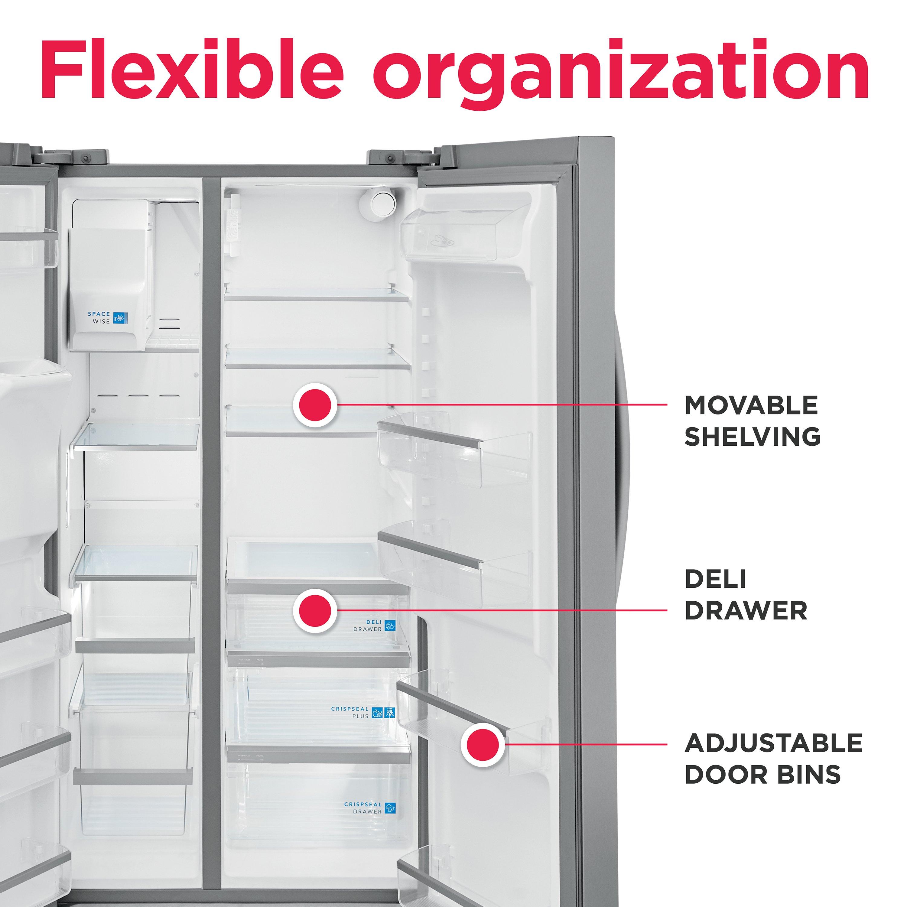 36" Side by Side 25.6 cu. ft. Refrigerator