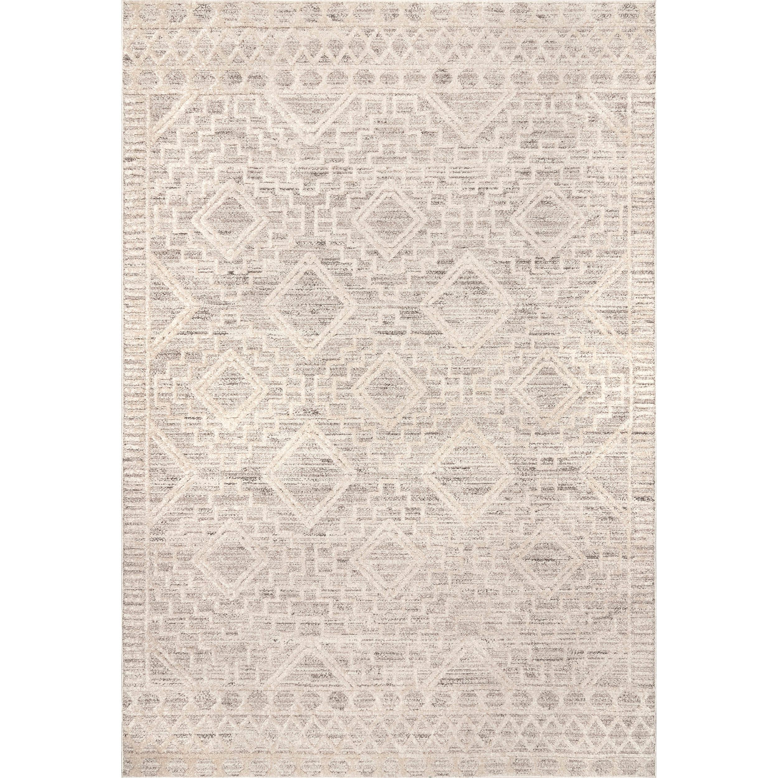 Nuloom Cameron Moroccan 8x10 Indoor Area Rug for Living Room Bedroom Dining Room Kitchen, Beige/Ivory