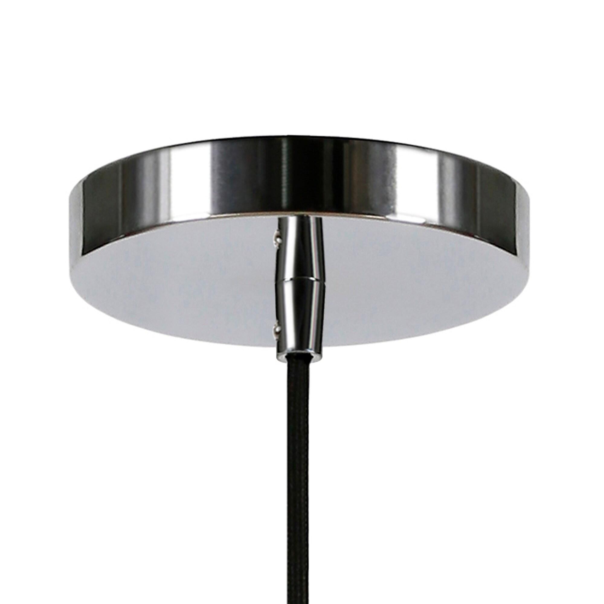 Evelyn&Zoe Industrial Clear Glass Pendant