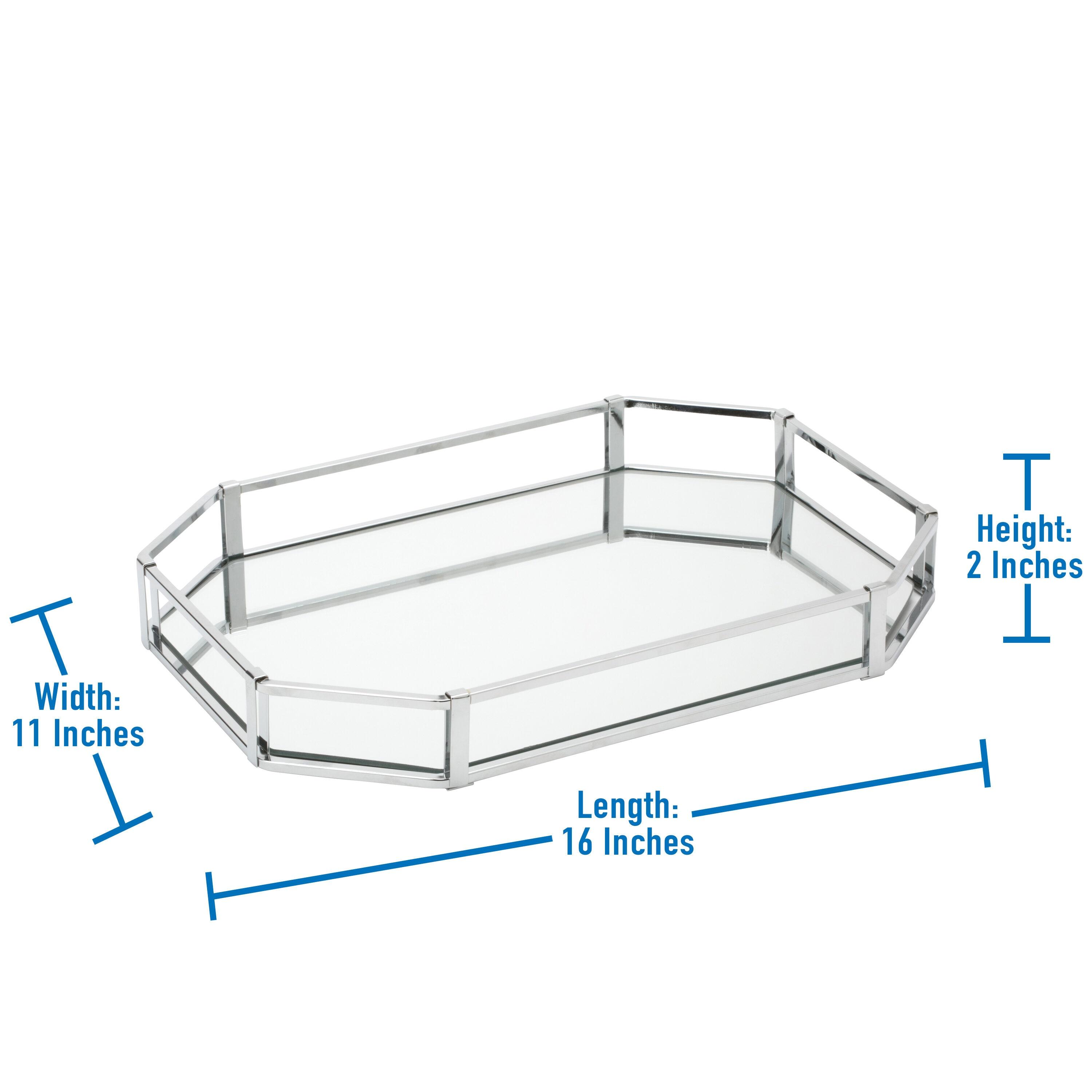Simplify Trellas Octangular Design Mirror Vanity Tray & Reviews | Wayfair