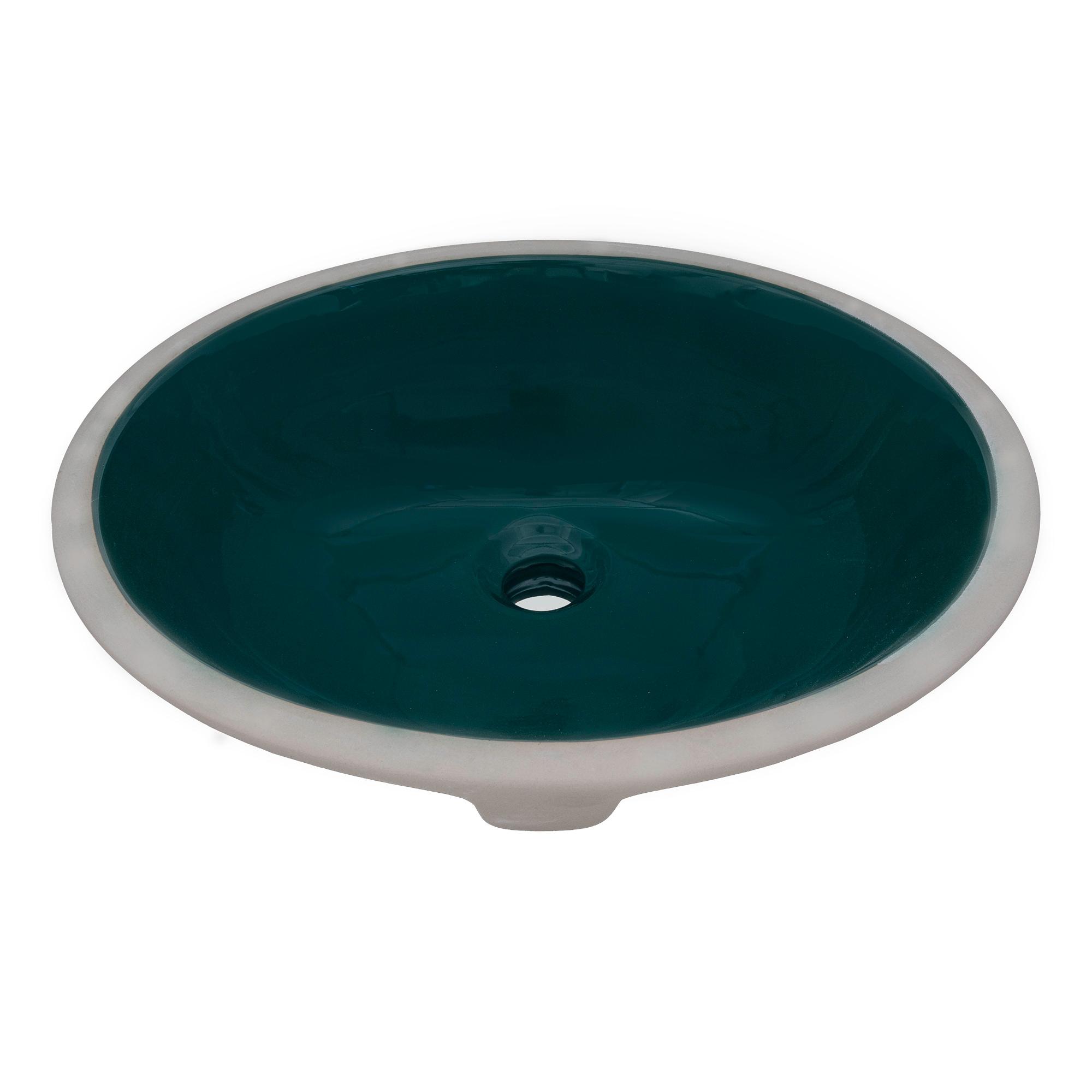 Ruvati 16 x 13 inch Undermount Bathroom Sink Oval Porcelain Ceramic with Overflow