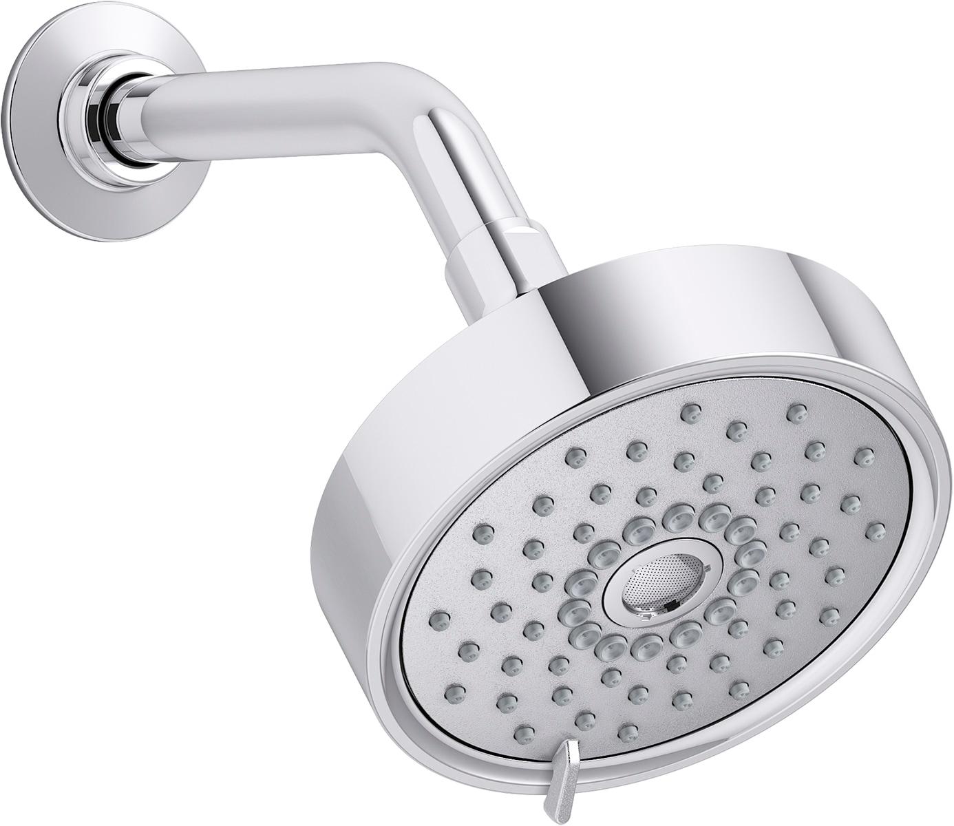 Kohler Purist 2.5 Gpm Multifunction Wall Mount Showerhead, Three Spray Settings, 5.5" High Pressure Spray Head