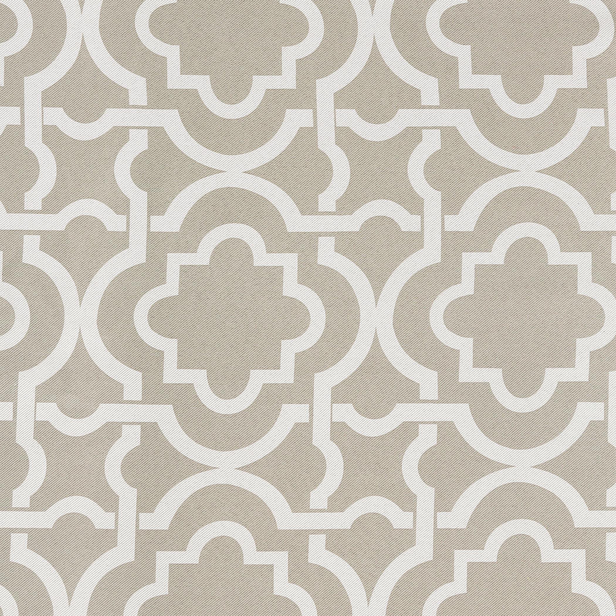 40"x95" Sun Zero Blackout Barnett Trellis Grommet Curtain Panel Taupe: Modern Geometric, Energy Efficient, Noise Reduction
